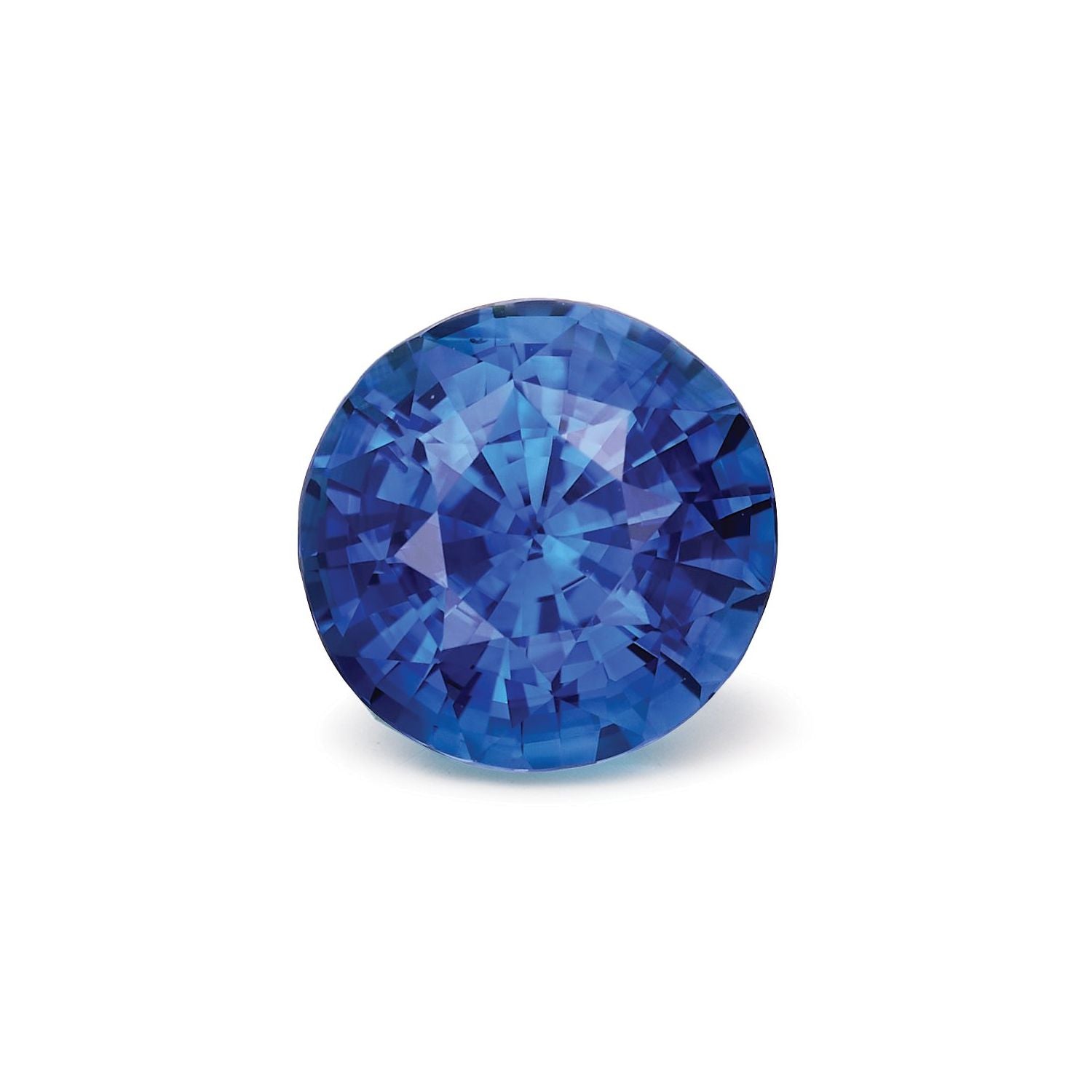 3.14 ct Round Natural Natural Sapphire Sapphire – Faceted Cut – N/A Certified — Sapphire Row