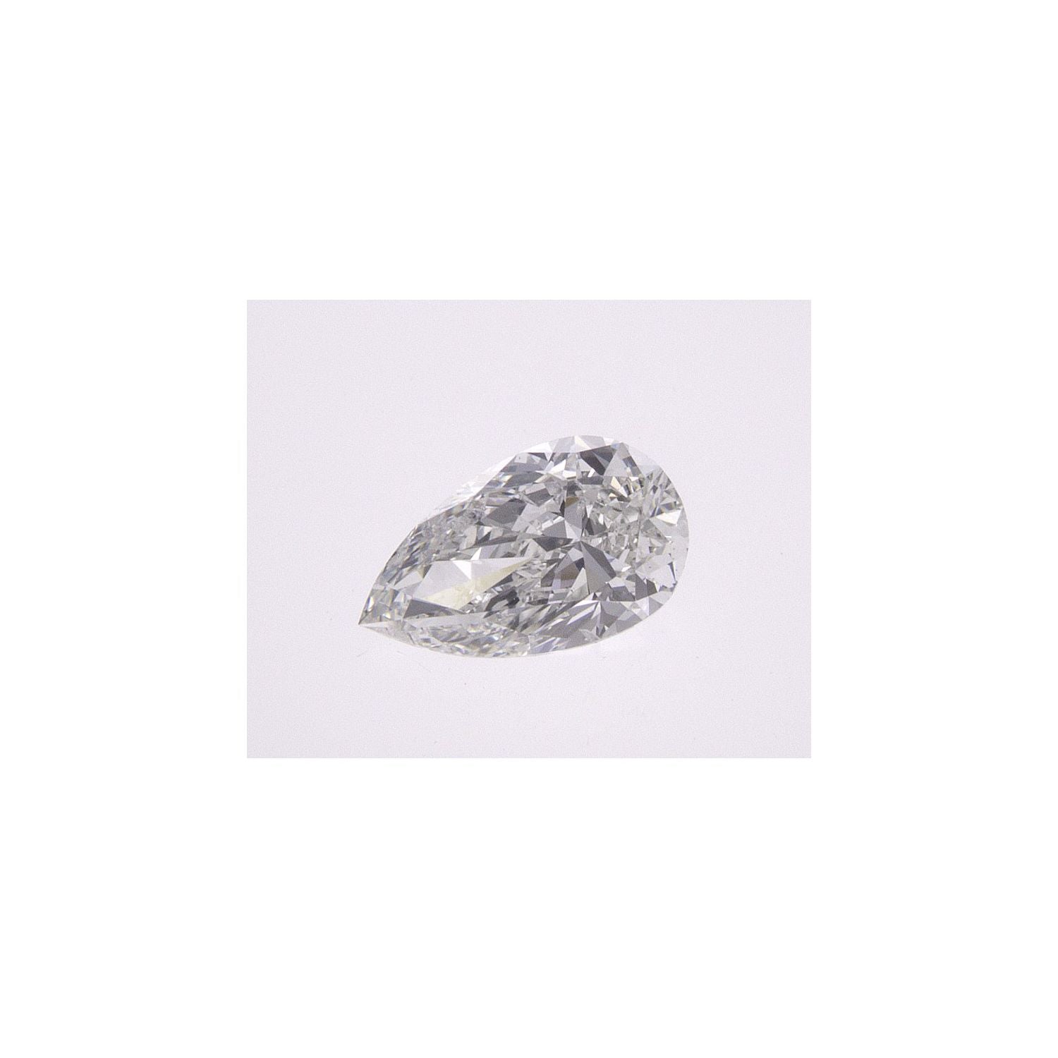 0.50 ct Pear Natural Diamond – G SI2 – Faceted Cut – GIA Certified — Sapphire Row