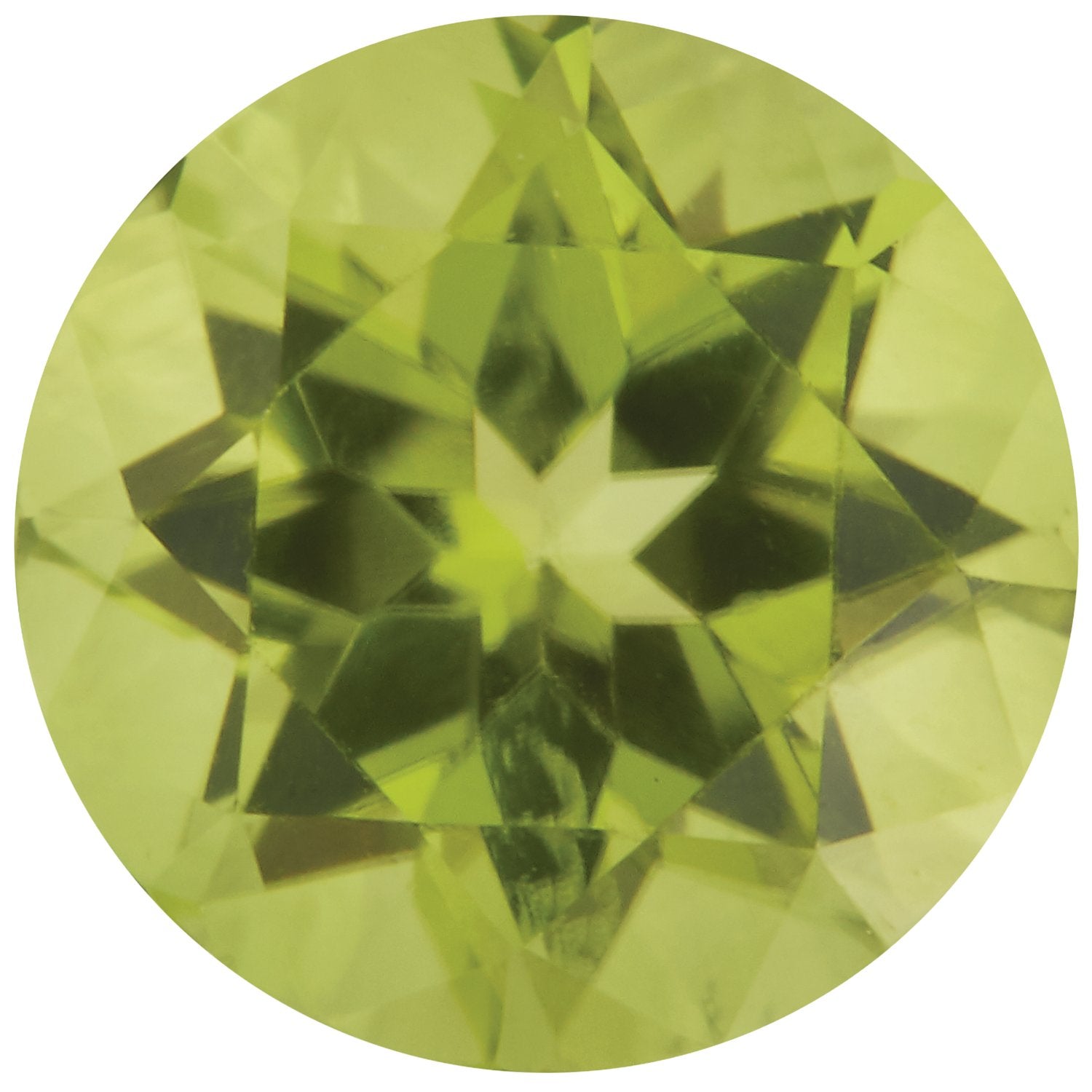 4.5 mm Round Natural Arizona Green Peridot – Faceted Cut – AA Quality — Sapphire Row