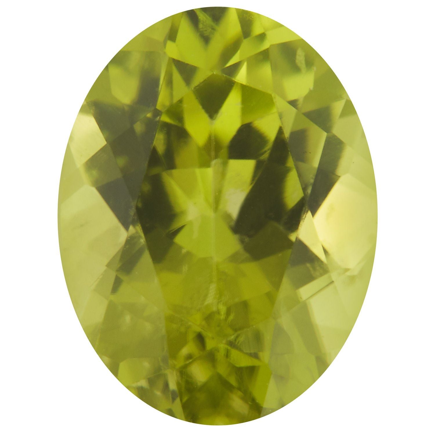 9x7 mm Oval Natural Arizona Green Peridot – Faceted Cut – AA Quality — Sapphire Row
