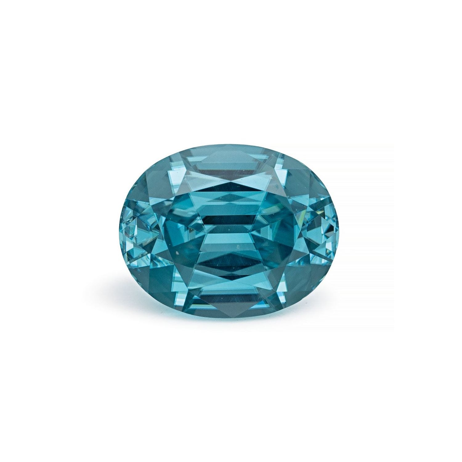 3.14 ct natural blue zircon from Cambodia, oval cut | Sapphire Row