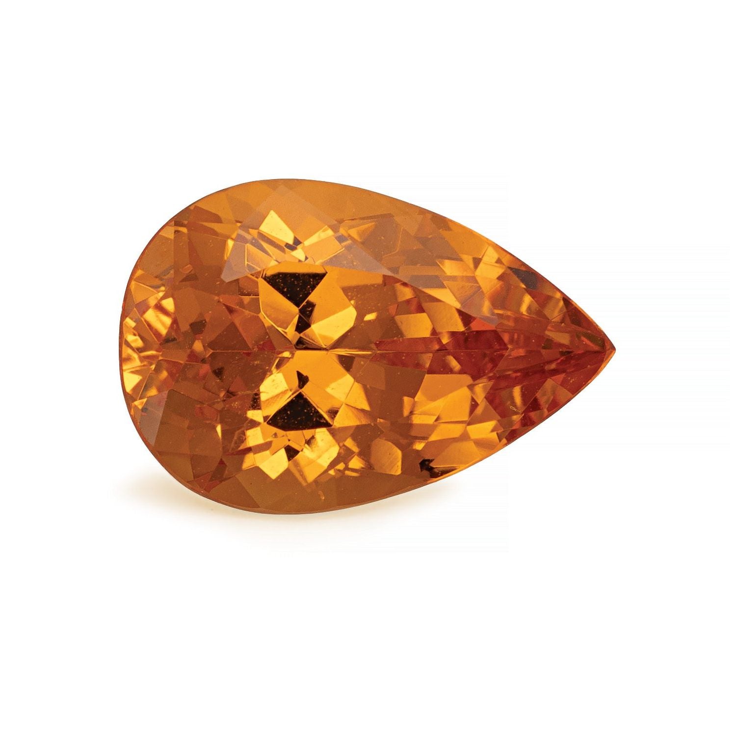 4.39 ct Pear Natural Natural Spessartite Garnet Spessartite Garnet – Faceted Cut – N/A Certified — Sapphire Row