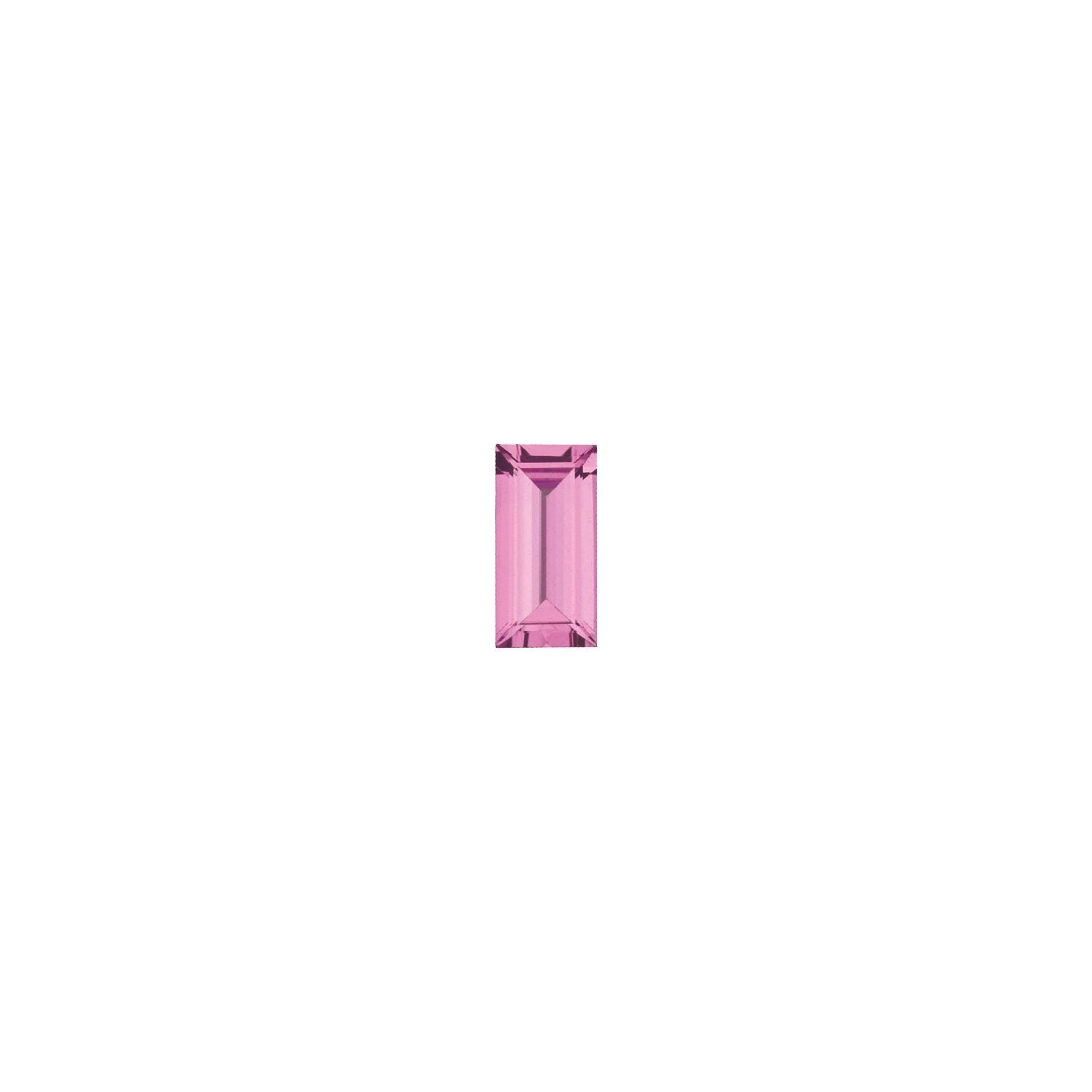 4x2 mm Straight Baguette Natural Pink Sapphire – Step-Cut – AA Quality — Sapphire Row