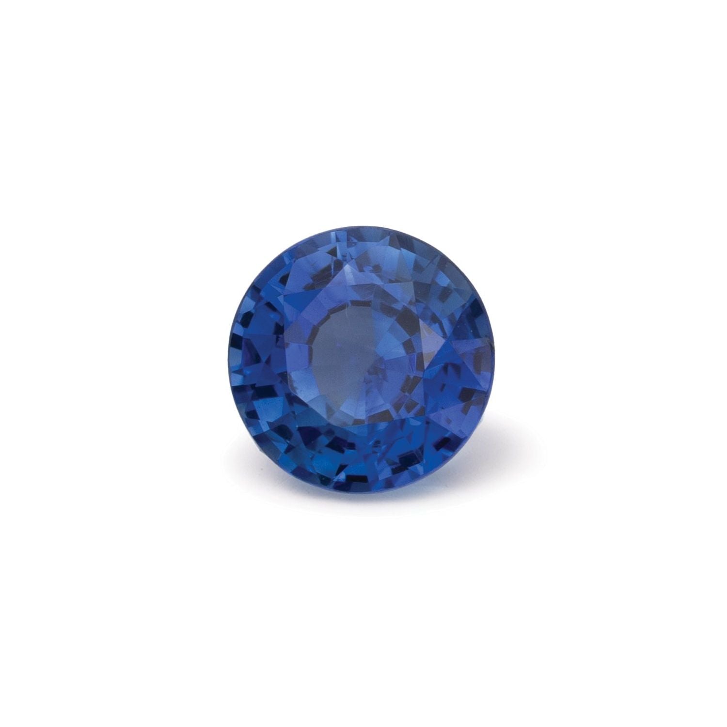 1.38 ct Round Natural Natural Sapphire Sapphire – Faceted Cut – N/A Certified — Sapphire Row