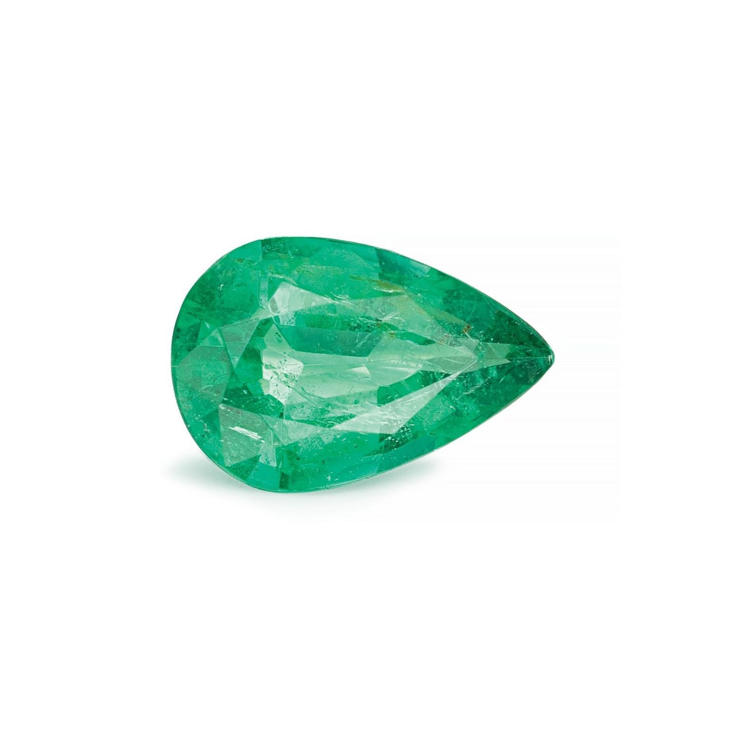 1.28 ct Pear Natural Natural Emerald Emerald – Faceted Cut – N/A Certified — Sapphire Row