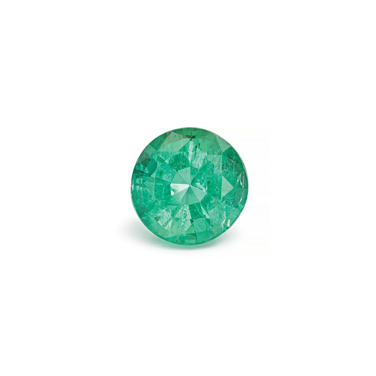 0.78 ct Round Natural Natural Emerald Emerald – Faceted Cut – N/A Certified — Sapphire Row