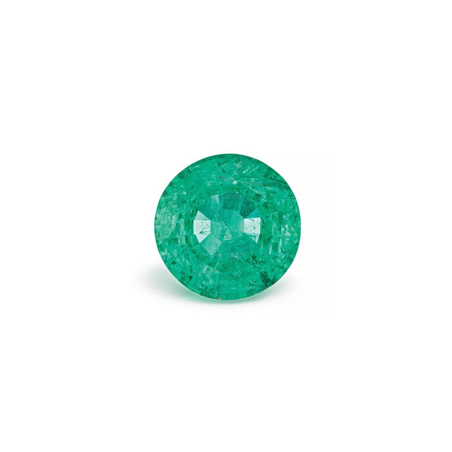 1.14 ct Round Natural Natural Emerald Emerald – Faceted Cut – N/A Certified — Sapphire Row