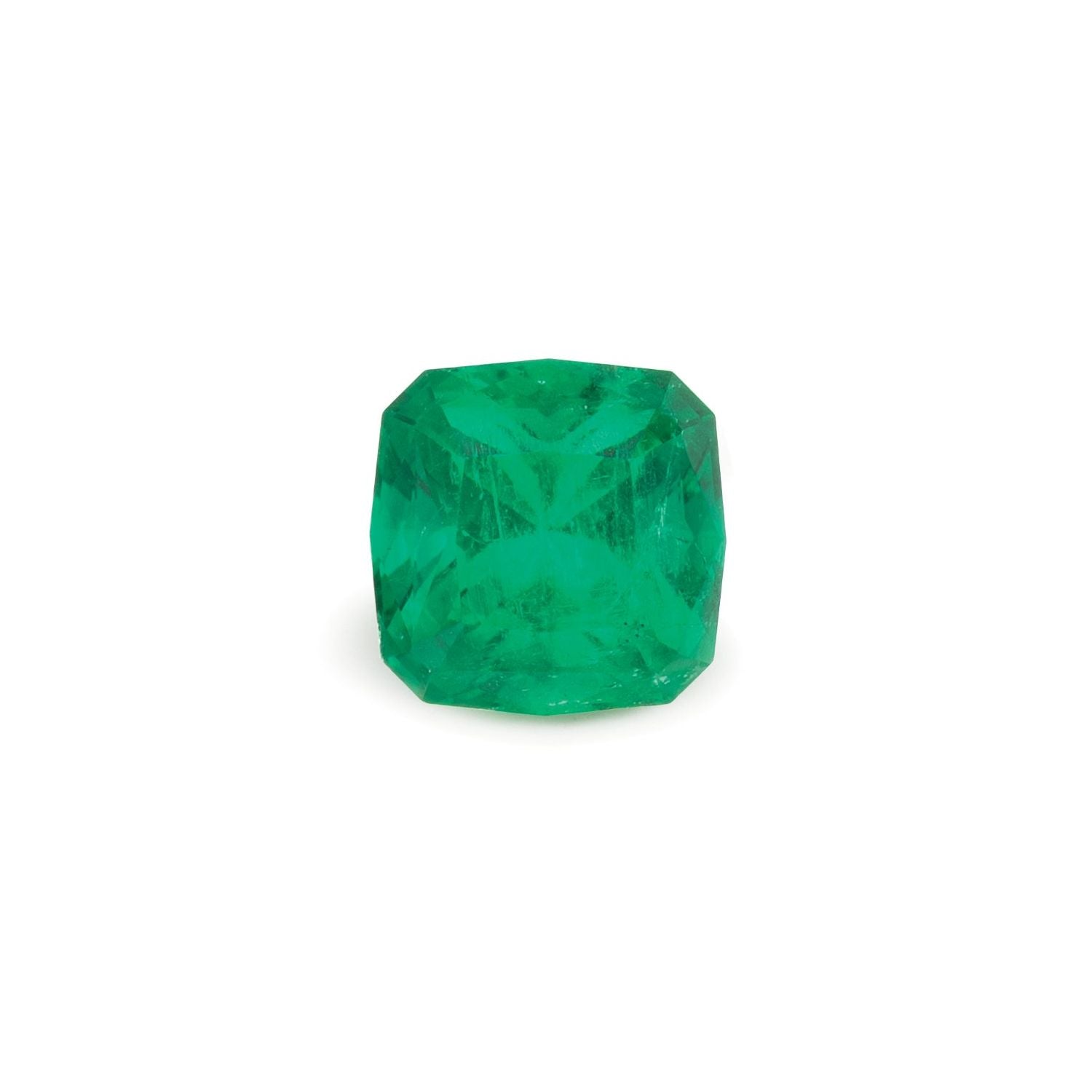 1.13 ct Cushion Natural Natural Emerald Emerald – Faceted Cut – N/A Certified — Sapphire Row