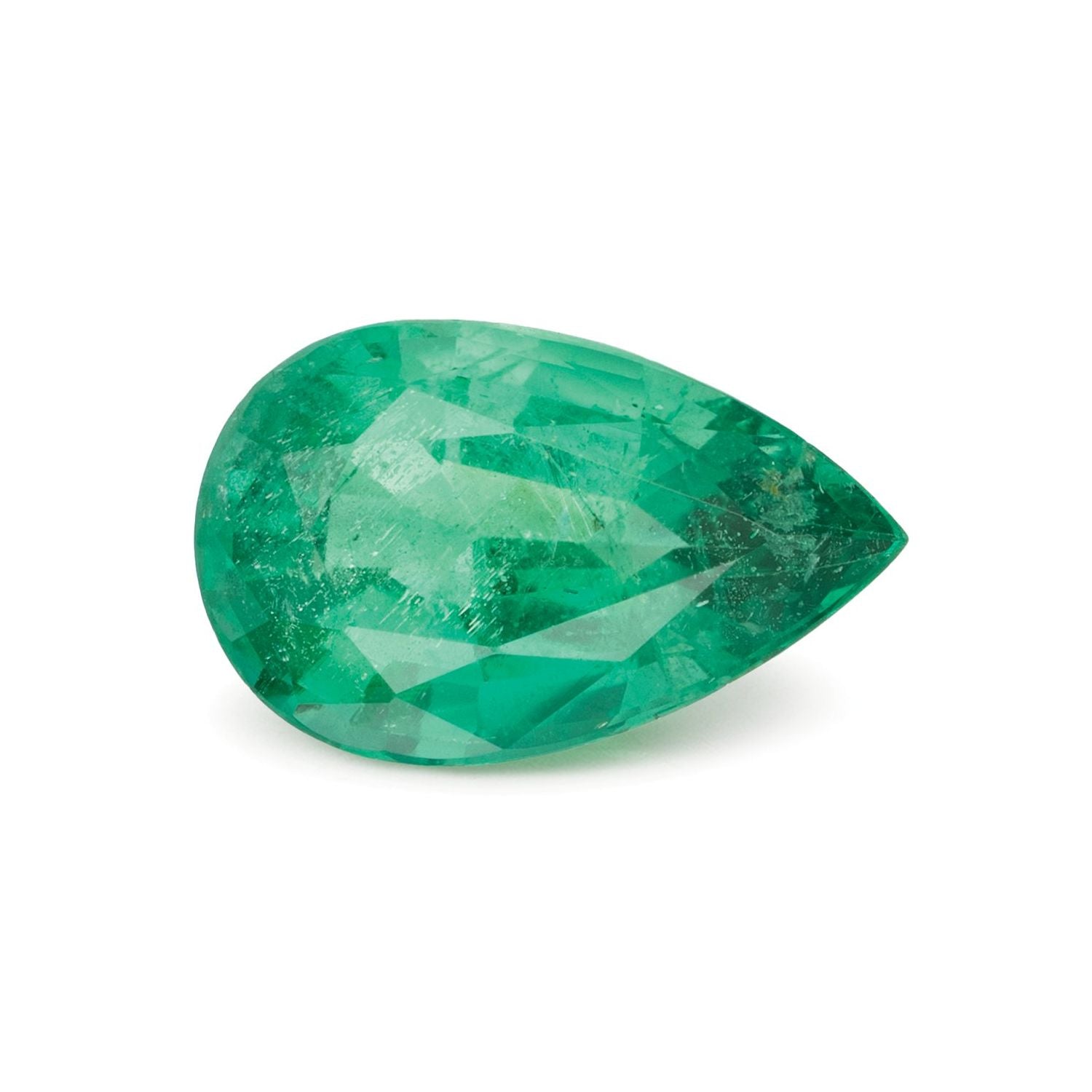 2.61 ct Pear Natural Natural Emerald Emerald – Faceted Cut – N/A Certified — Sapphire Row
