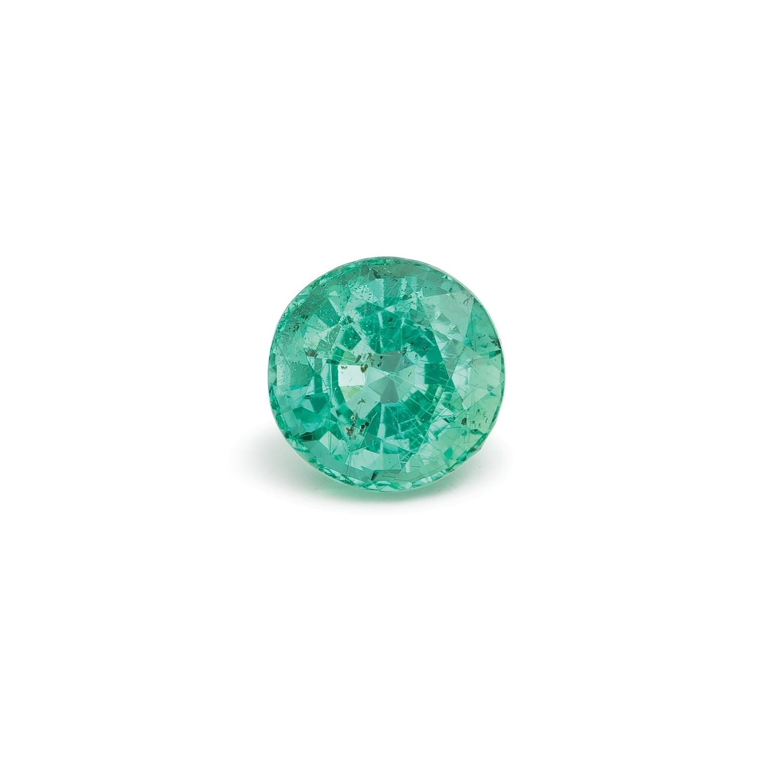 0.84 ct Round Natural Natural Emerald Emerald – Faceted Cut – N/A Certified — Sapphire Row