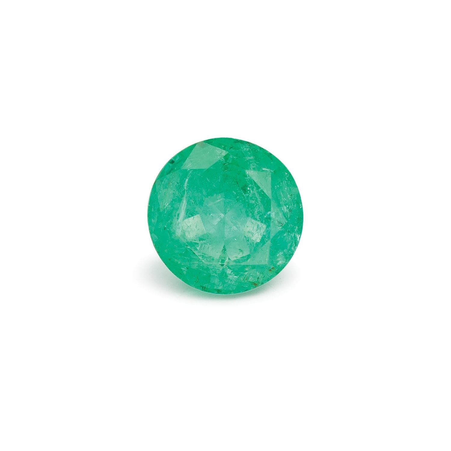 1.12 ct Round Natural Natural Emerald Emerald – Faceted Cut – N/A Certified — Sapphire Row