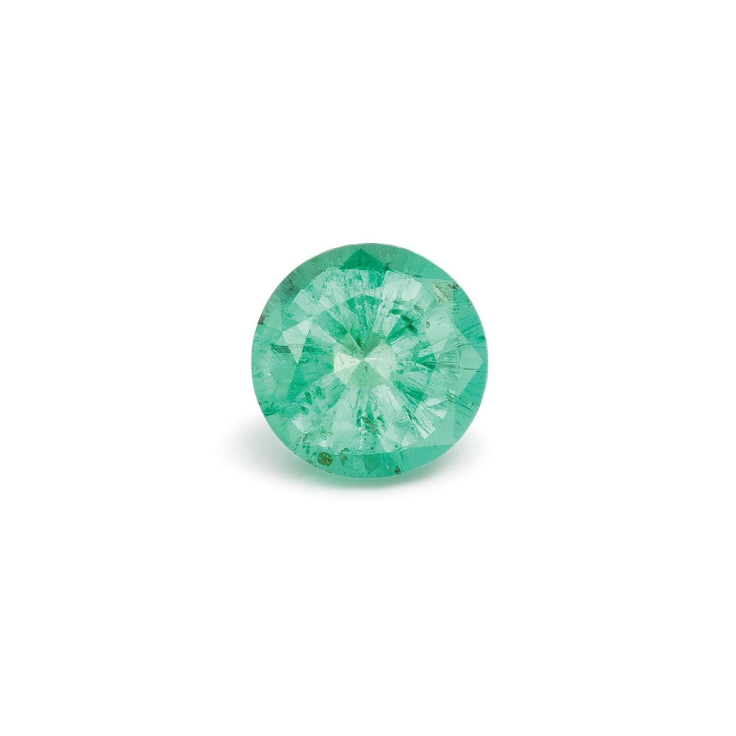 0.78 ct Round Natural Natural Emerald Emerald – Faceted Cut – N/A Certified — Sapphire Row