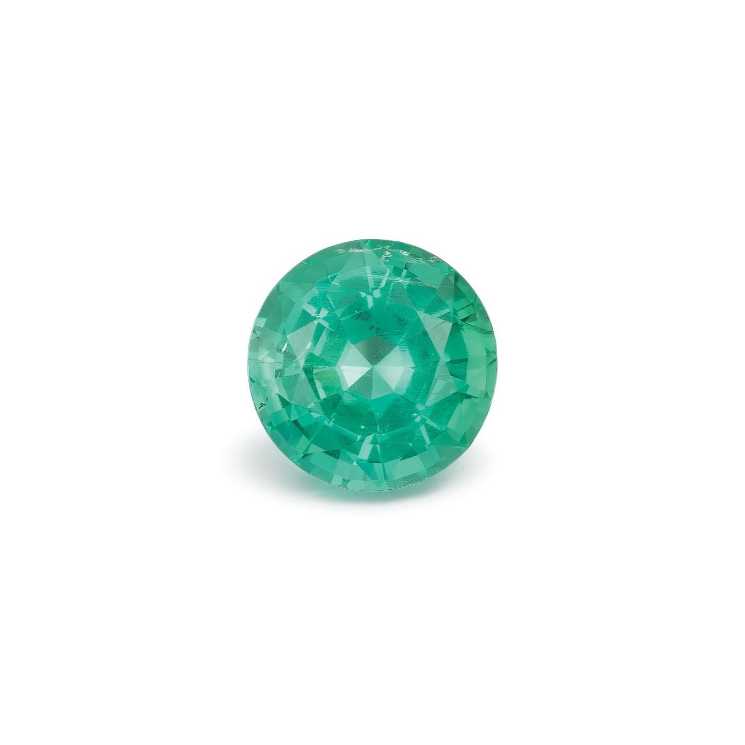 0.91 ct Round Natural Natural Emerald Emerald – Faceted Cut – N/A Certified — Sapphire Row