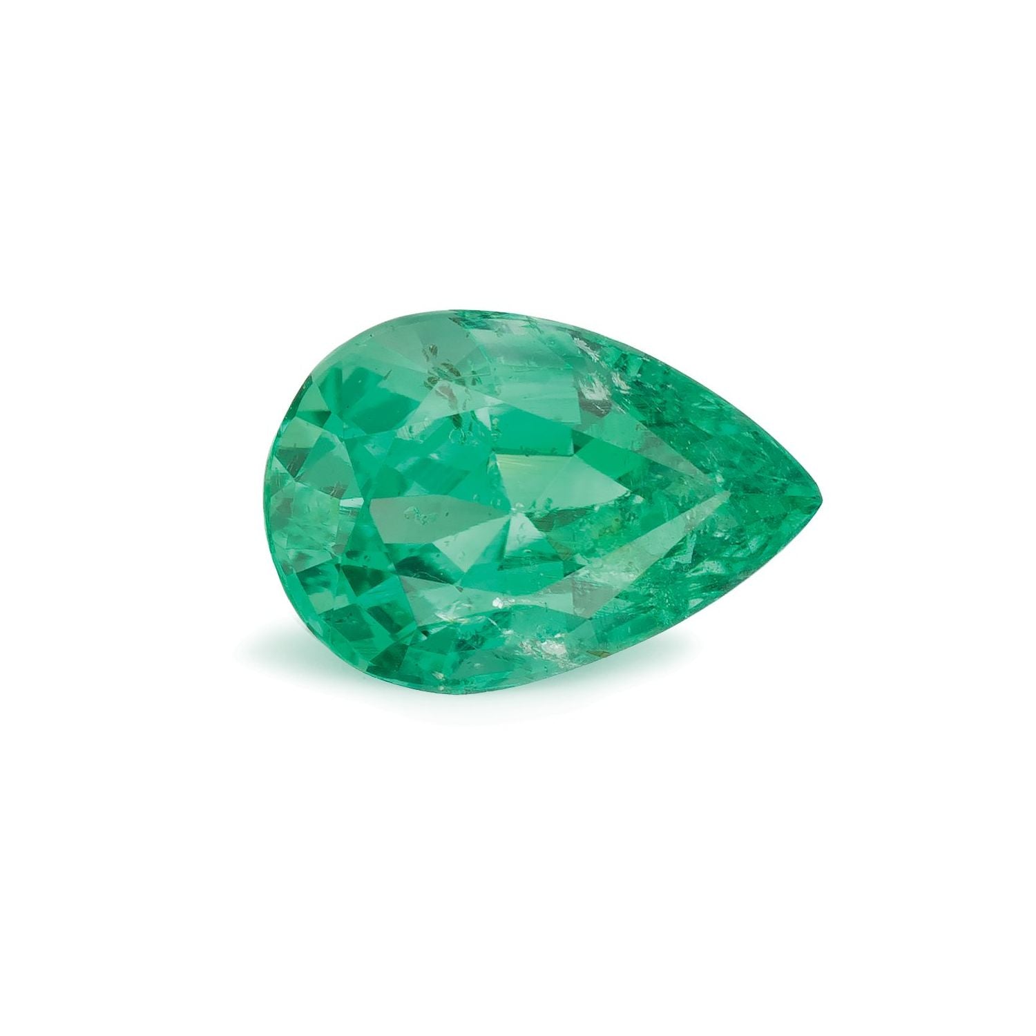 1.89 ct Pear Natural Natural Emerald Emerald – Faceted Cut – N/A Certified — Sapphire Row