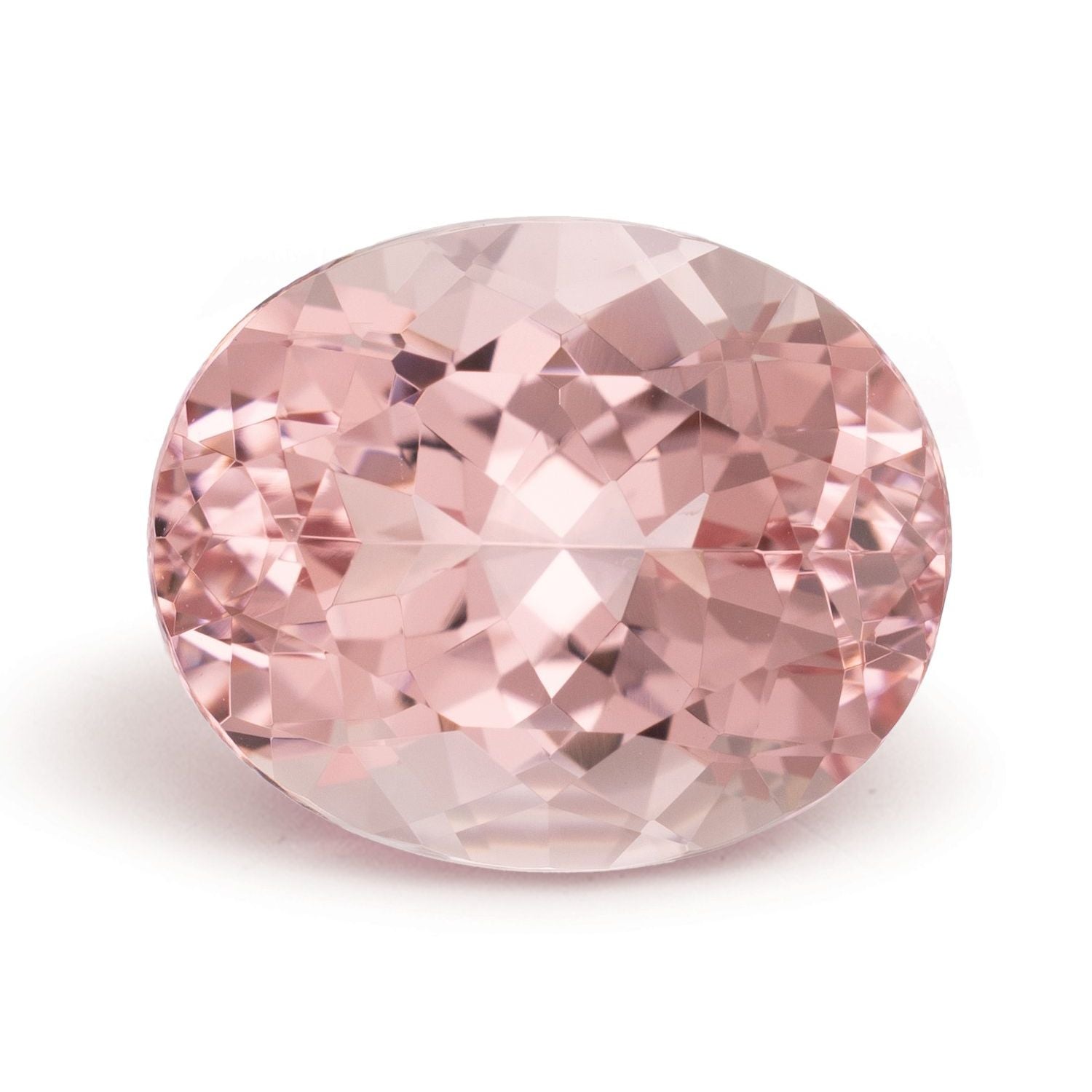 9.21 ct Oval Natural Natural Morganite Morganite – Faceted Cut – N/A Certified — Sapphire Row