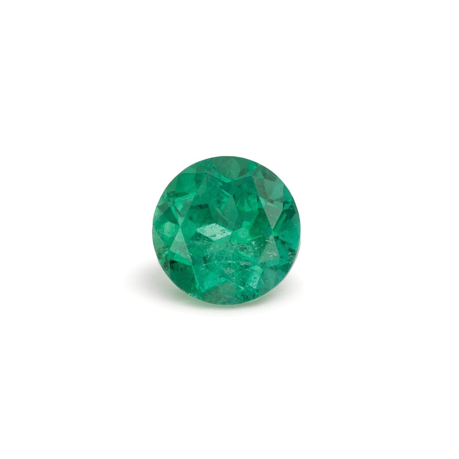 0.95 ct Round Natural Natural Emerald Emerald – Faceted Cut – N/A Certified — Sapphire Row