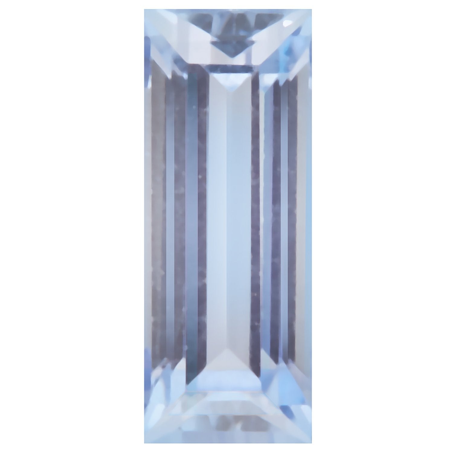 5x2 mm natural purple tanzanite, straight baguette cut | Sapphire Row