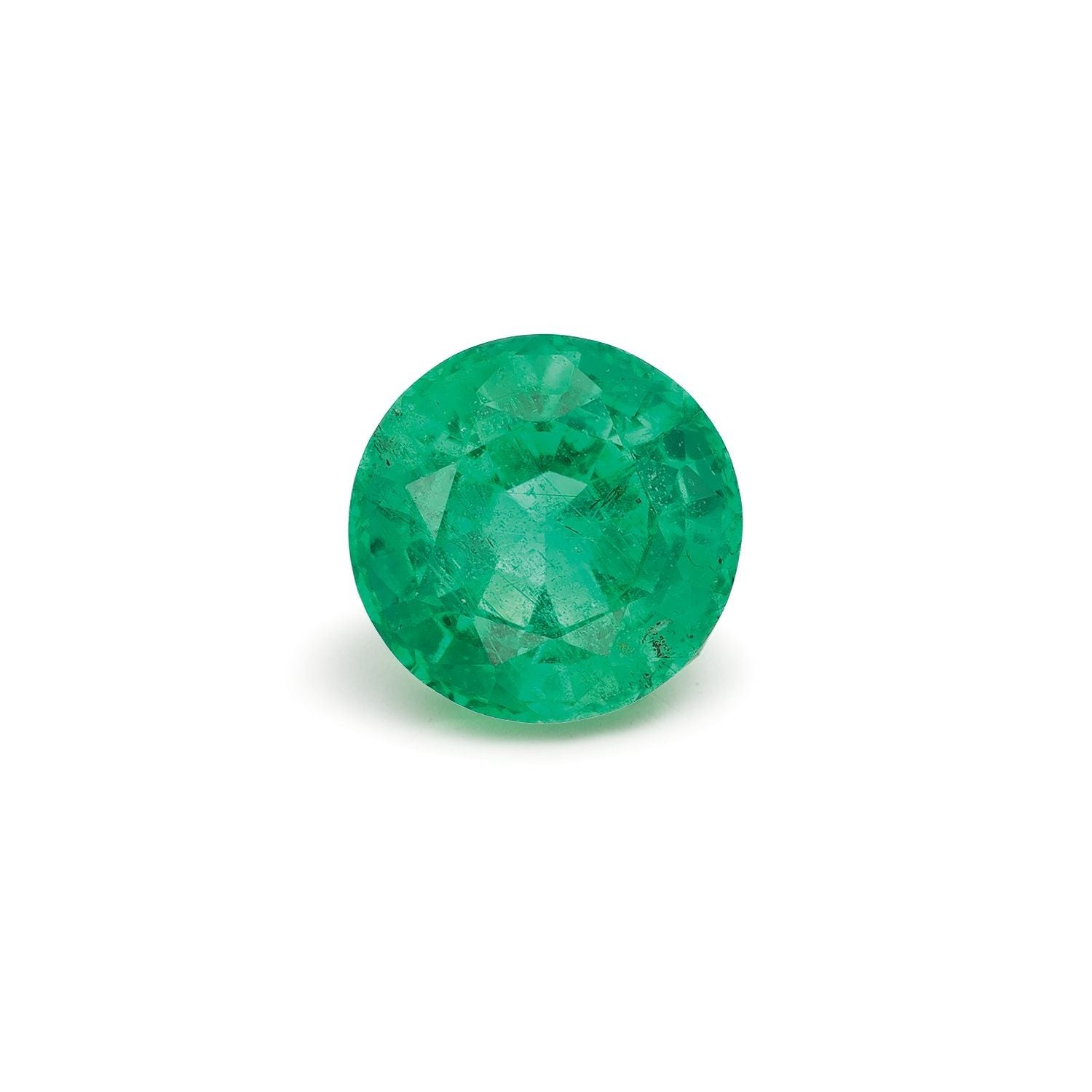 1.20 ct Round Natural Natural Emerald Emerald – Faceted Cut – N/A Certified — Sapphire Row