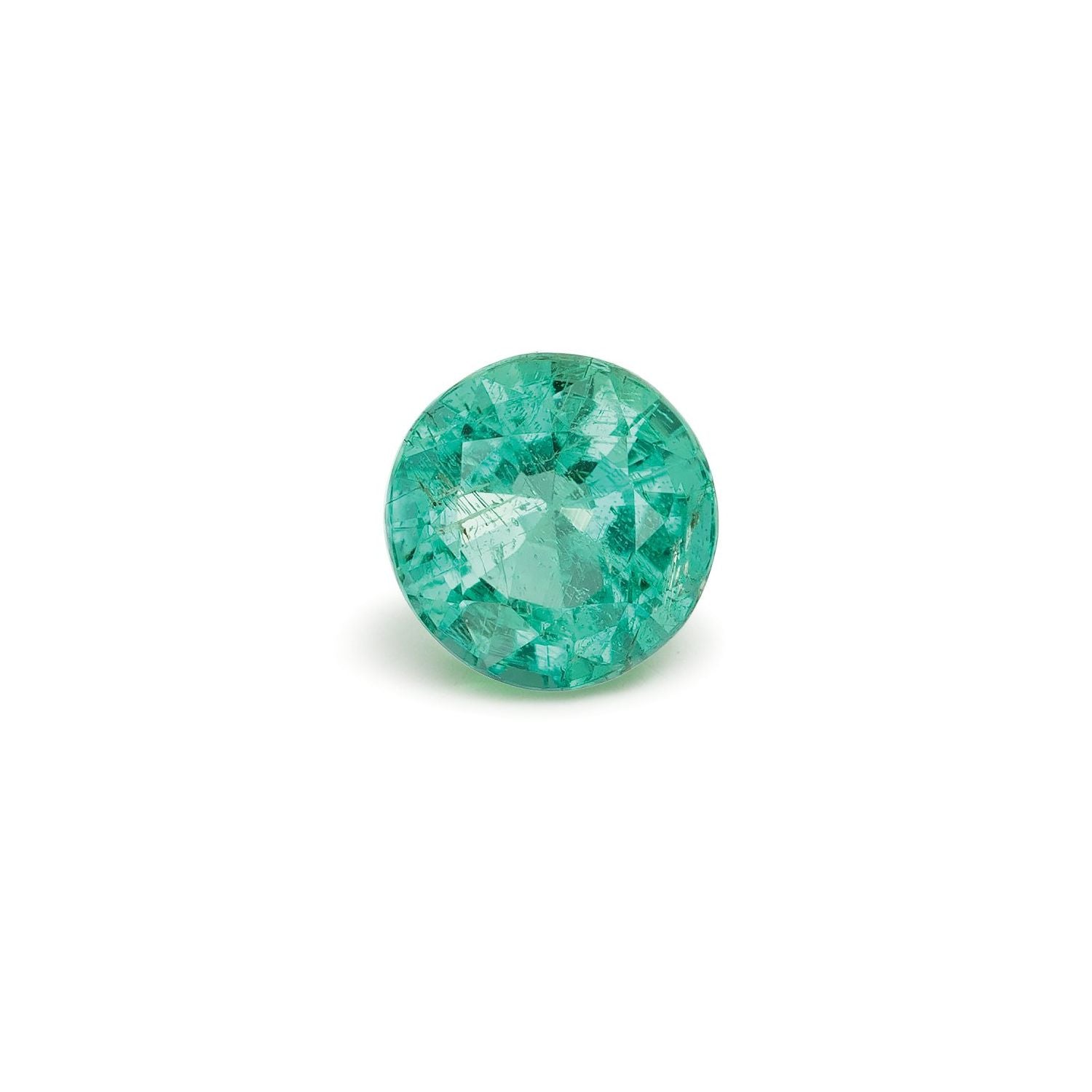 0.83 ct Round Natural Natural Emerald Emerald – Faceted Cut – N/A Certified — Sapphire Row