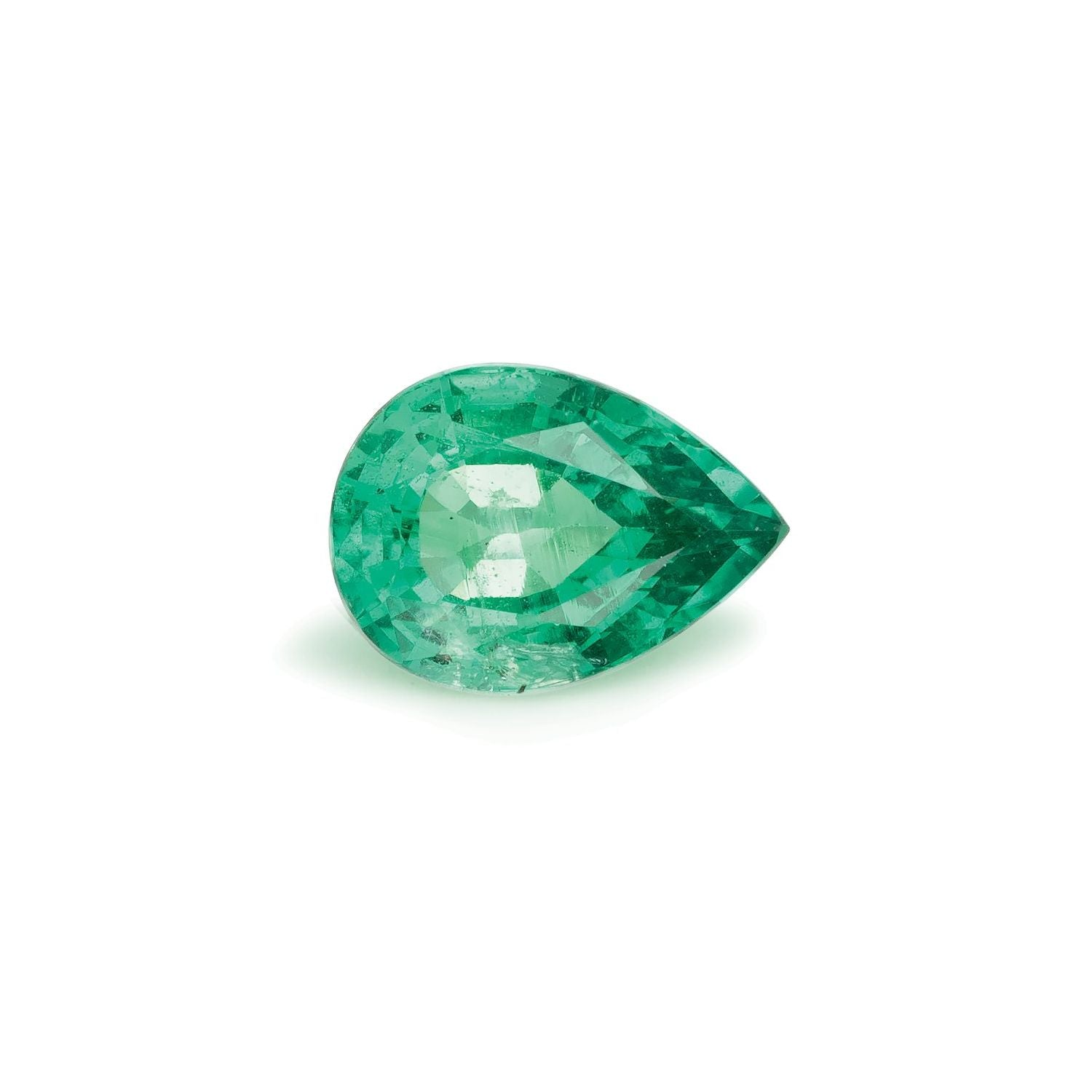 1.15 ct Pear Natural Natural Emerald Emerald – Faceted Cut – N/A Certified — Sapphire Row
