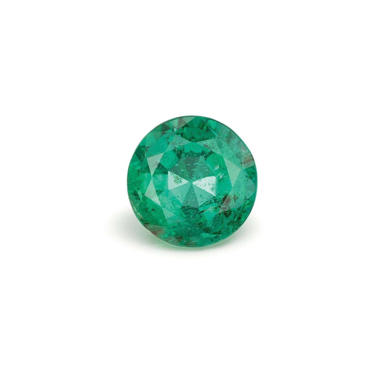 1.15 ct Round Natural Natural Emerald Emerald – Faceted Cut – N/A Certified — Sapphire Row