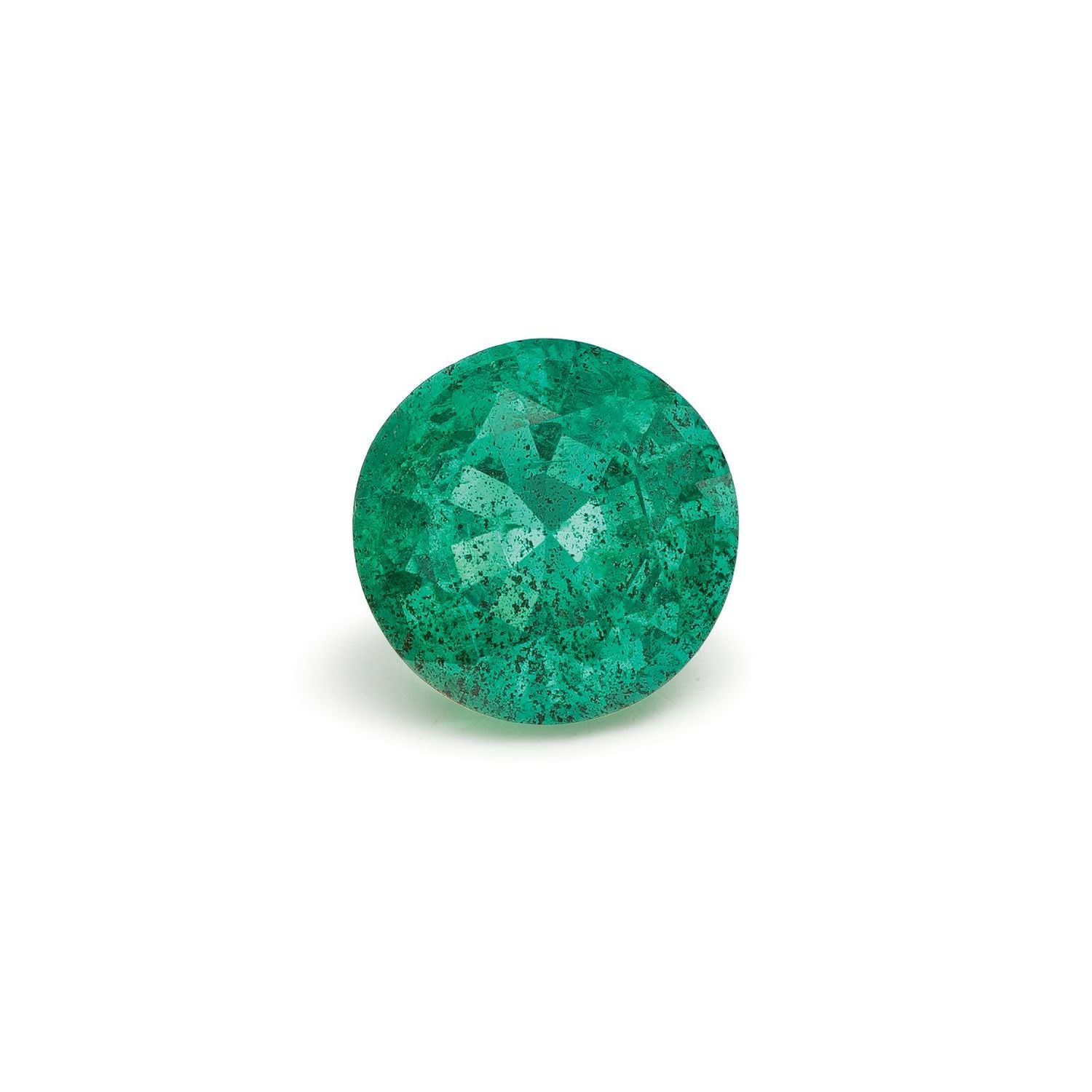 1.09 ct Round Natural Natural Emerald Emerald – Faceted Cut – N/A Certified — Sapphire Row