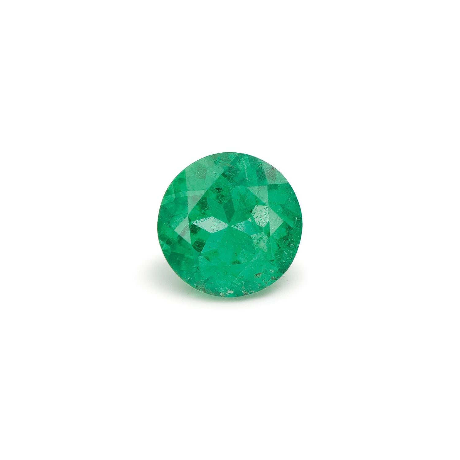 0.70 ct Round Natural Natural Emerald Emerald – Faceted Cut – N/A Certified — Sapphire Row