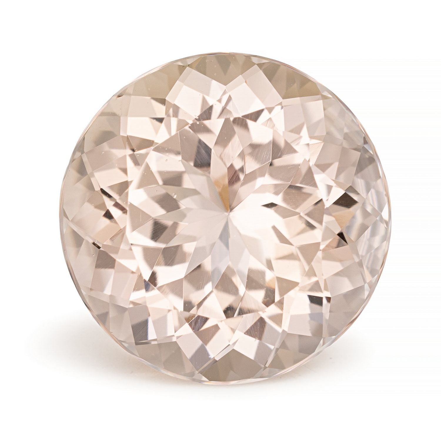 13.08 ct Round Natural Natural Morganite Morganite – Faceted Cut – N/A Certified — Sapphire Row