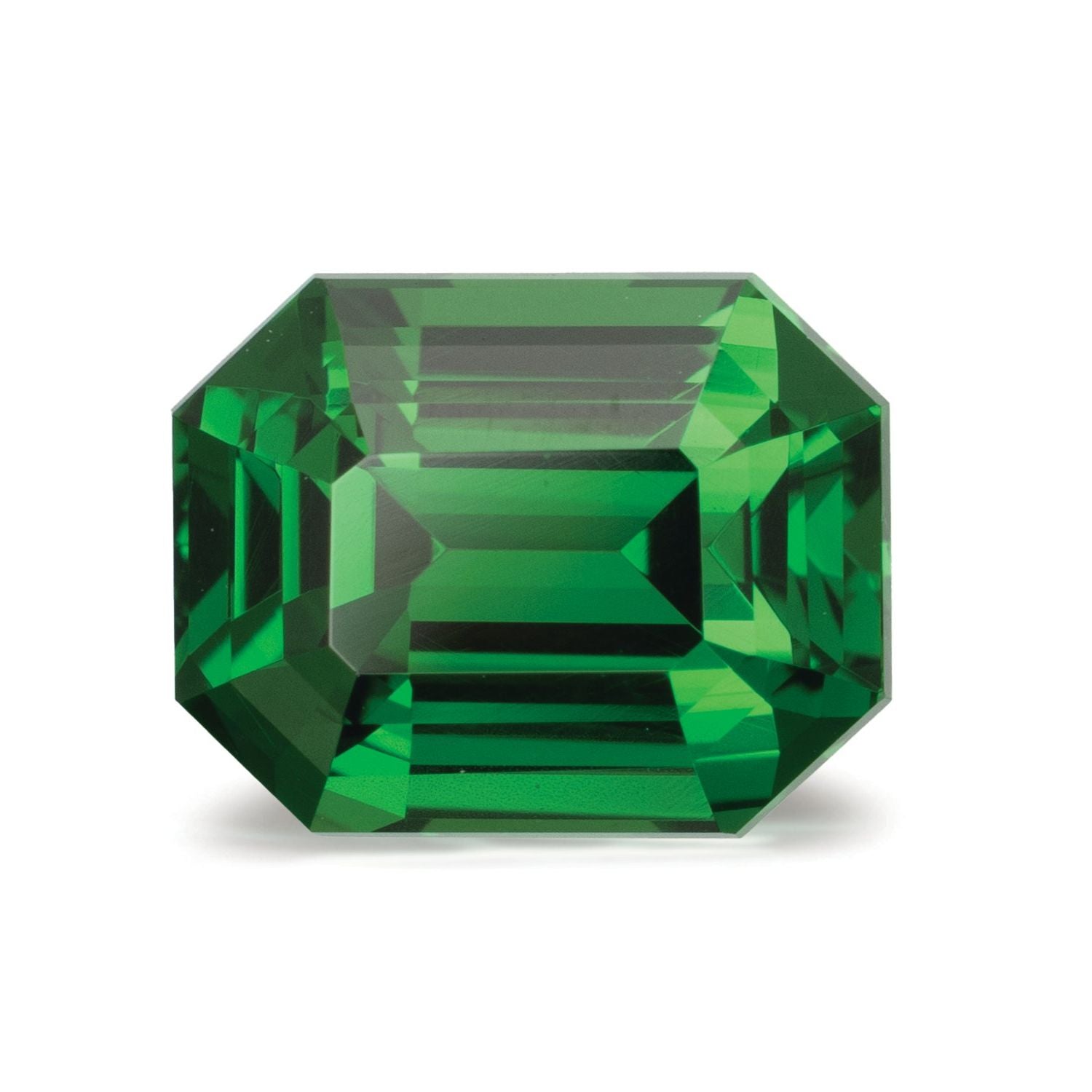 2.11 ct Emerald Natural Natural Tsavorite Garnet Tsavorite Garnet – Step-cut – N/A Certified — Sapphire Row