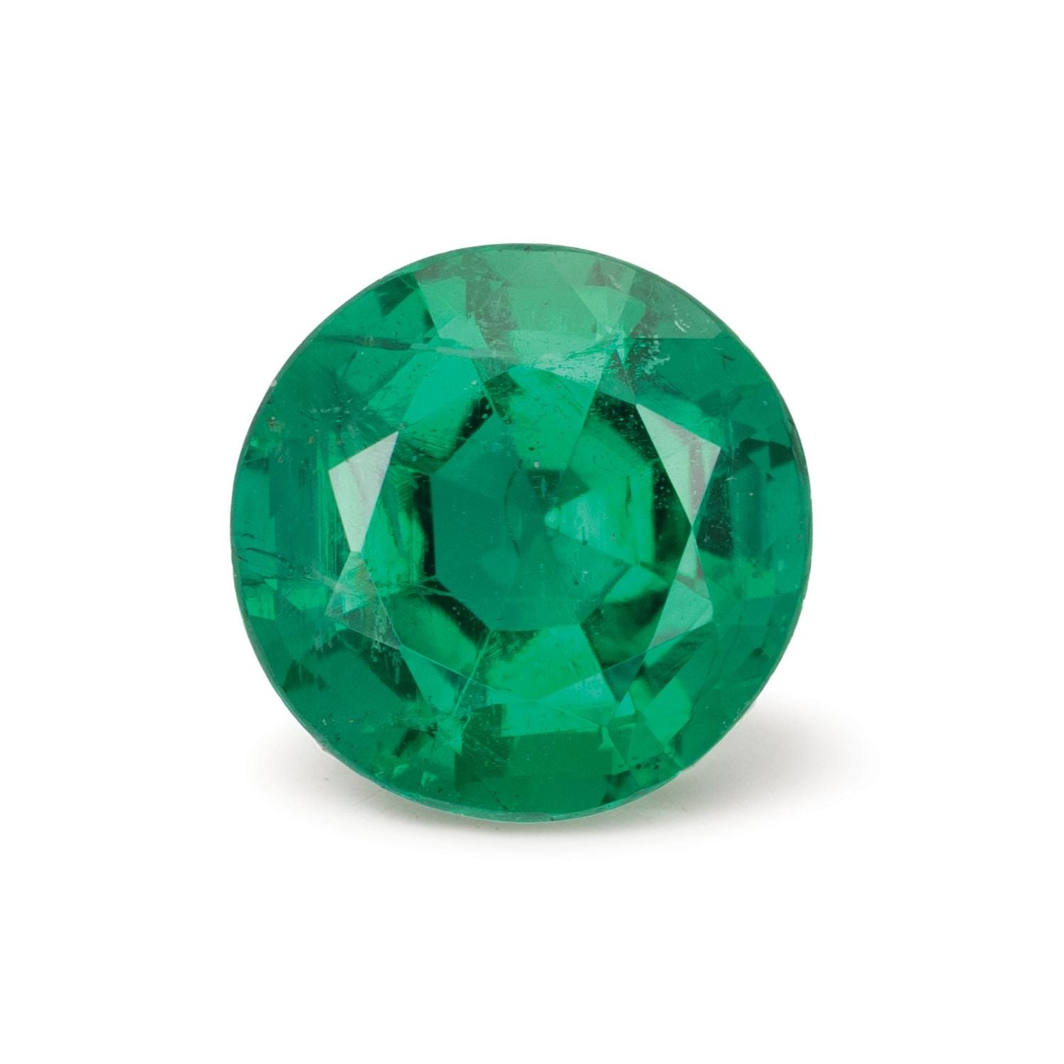 1.95 ct Round Natural Natural Emerald Emerald – Faceted Cut – N/A Certified — Sapphire Row