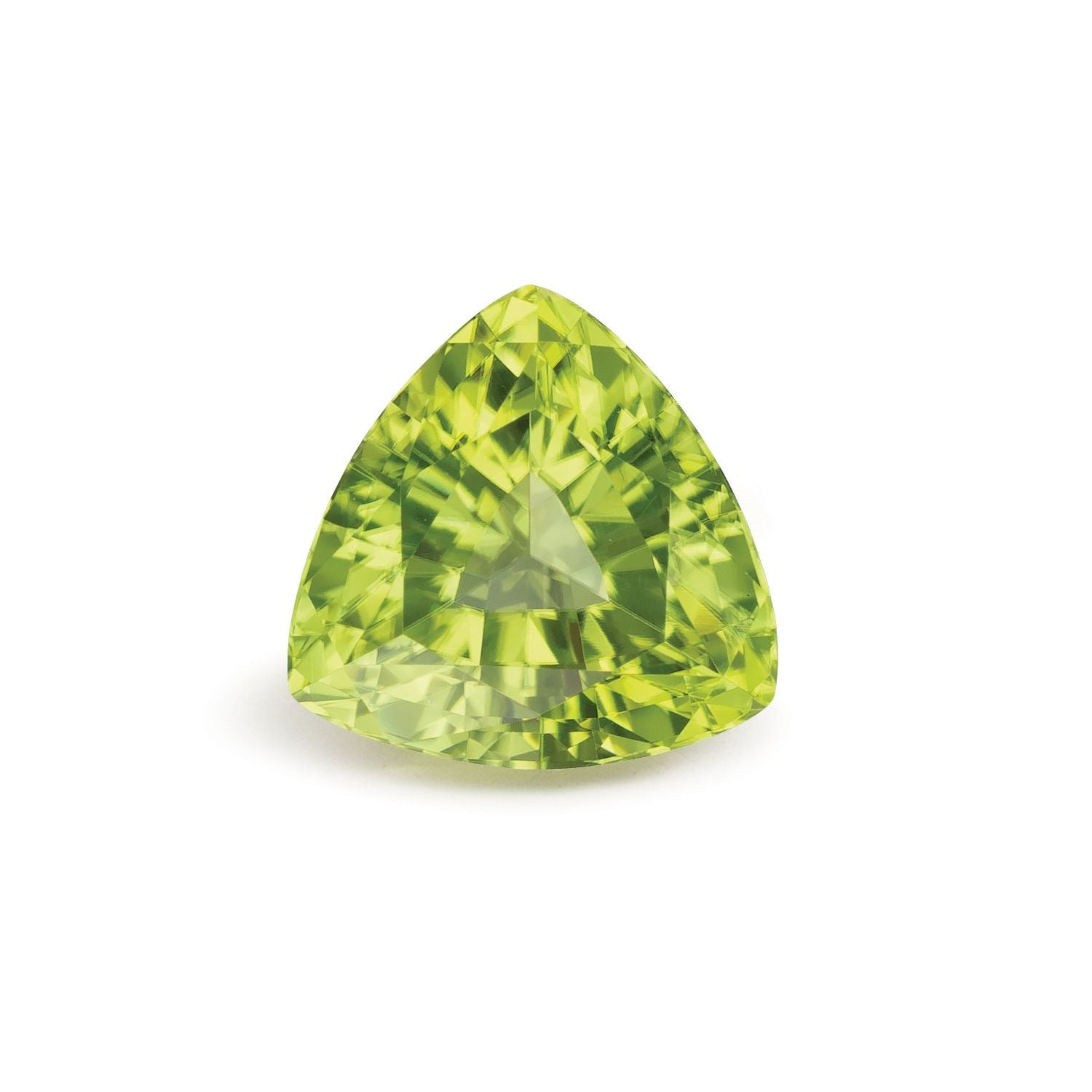 2.52 ct Trillion Natural Natural Peridot Peridot – Faceted Cut – N/A Certified — Sapphire Row