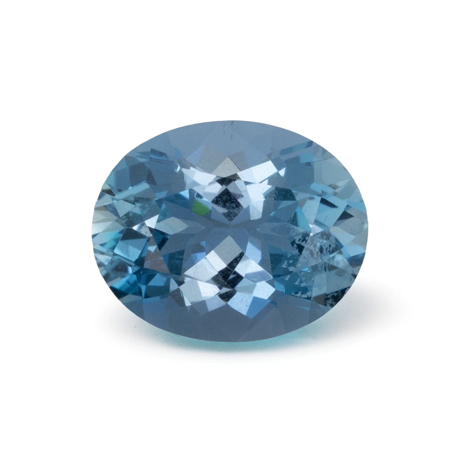3.09 ct Oval Natural Natural Aquamarine Aquamarine – Faceted Cut – N/A Certified — Sapphire Row
