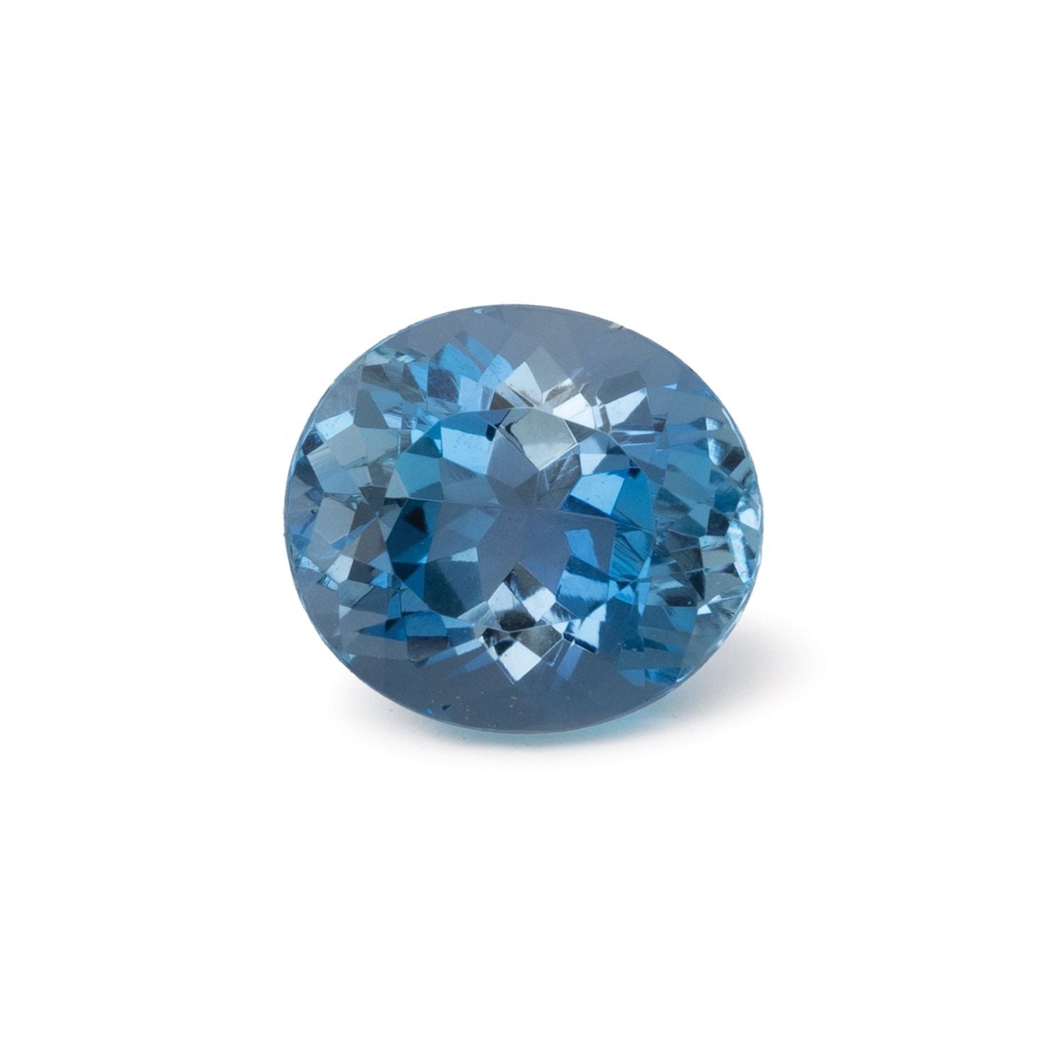 1.65 ct natural blue aquamarine from Mozambique, oval cut | Sapphire Row