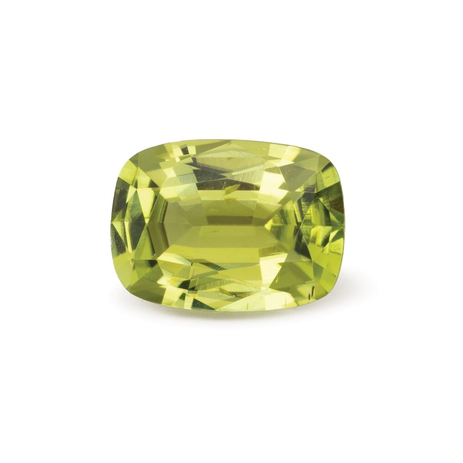 2.06 ct Antique Cushion Natural Natural Peridot Peridot – Faceted Cut – N/A Certified — Sapphire Row