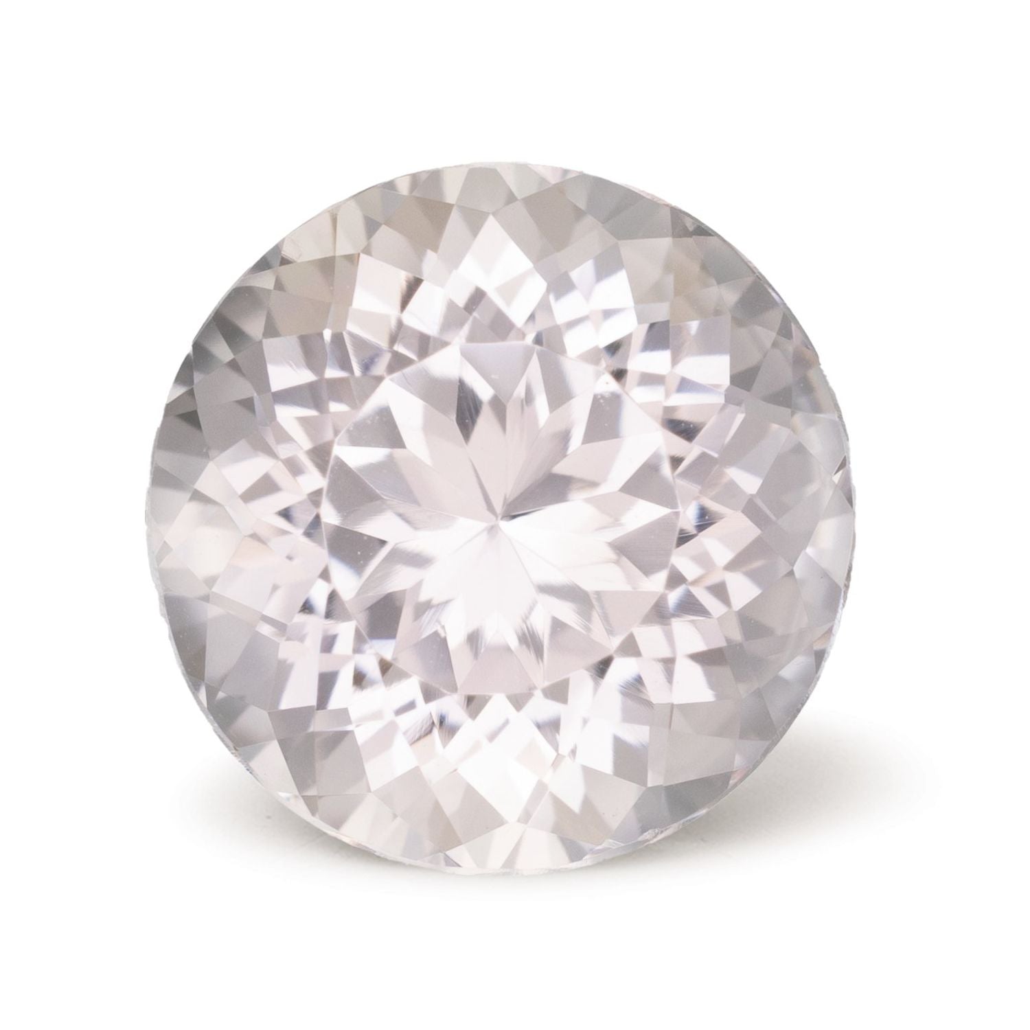 8.25 ct Round Natural Natural Morganite Morganite – Faceted Cut – N/A Certified — Sapphire Row