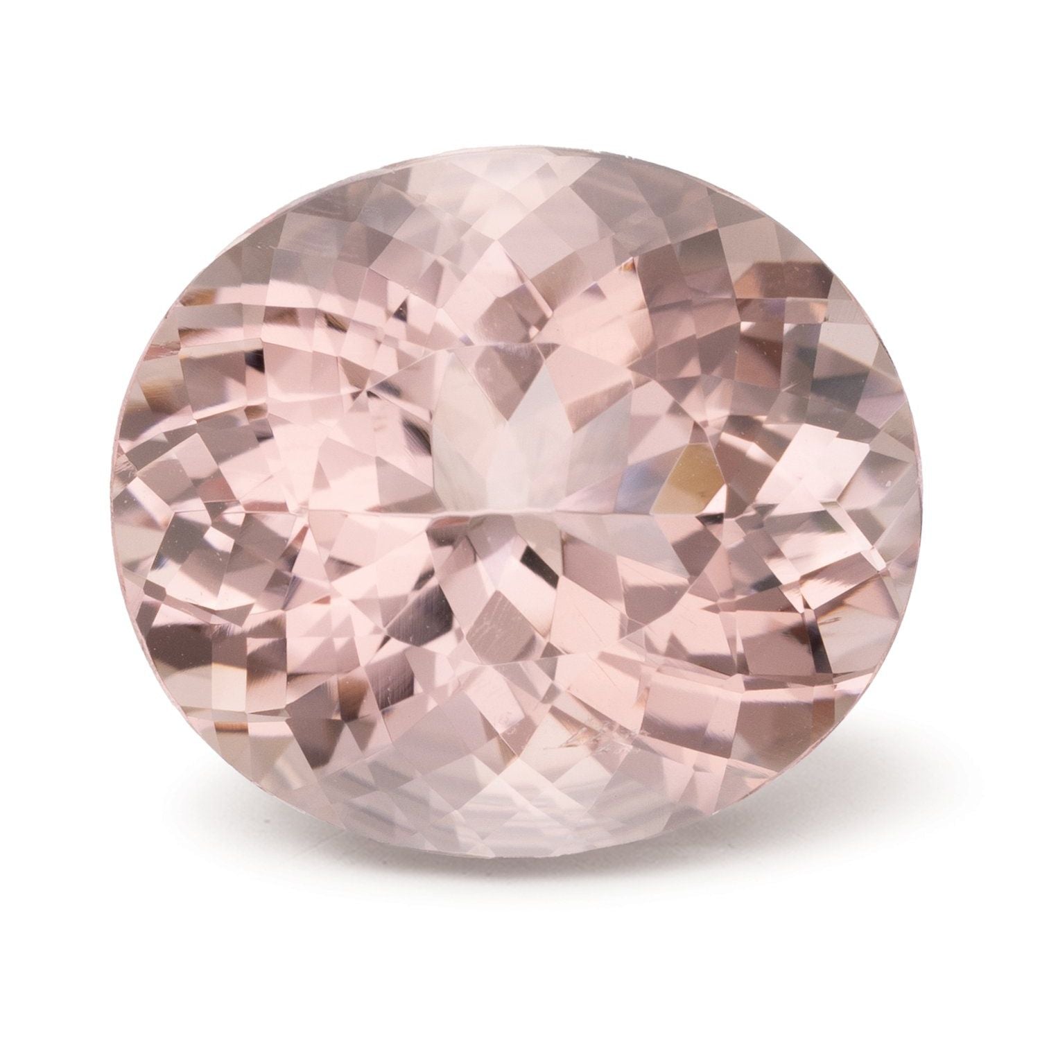 10.71 ct Oval Natural Natural Morganite Morganite – Faceted Cut – N/A Certified — Sapphire Row
