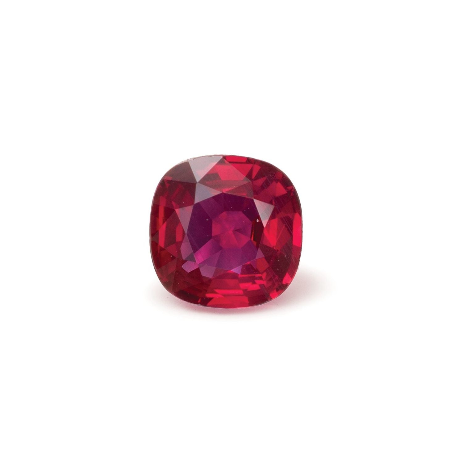 1.00 ct Cushion Natural Natural Ruby Ruby – Faceted Cut – N/A Certified — Sapphire Row