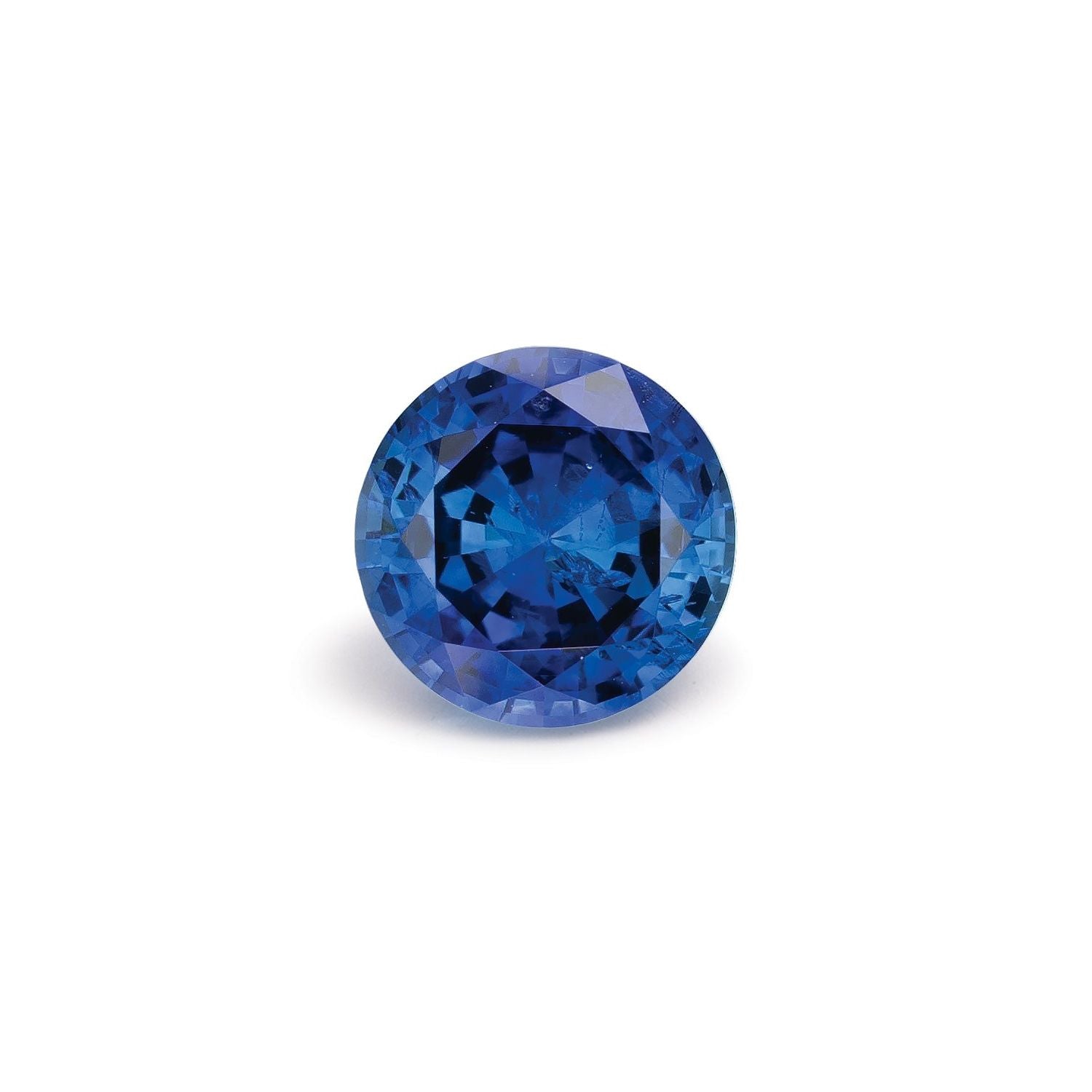1.32 ct Round Natural Natural Sapphire Sapphire – Faceted Cut – N/A Certified — Sapphire Row