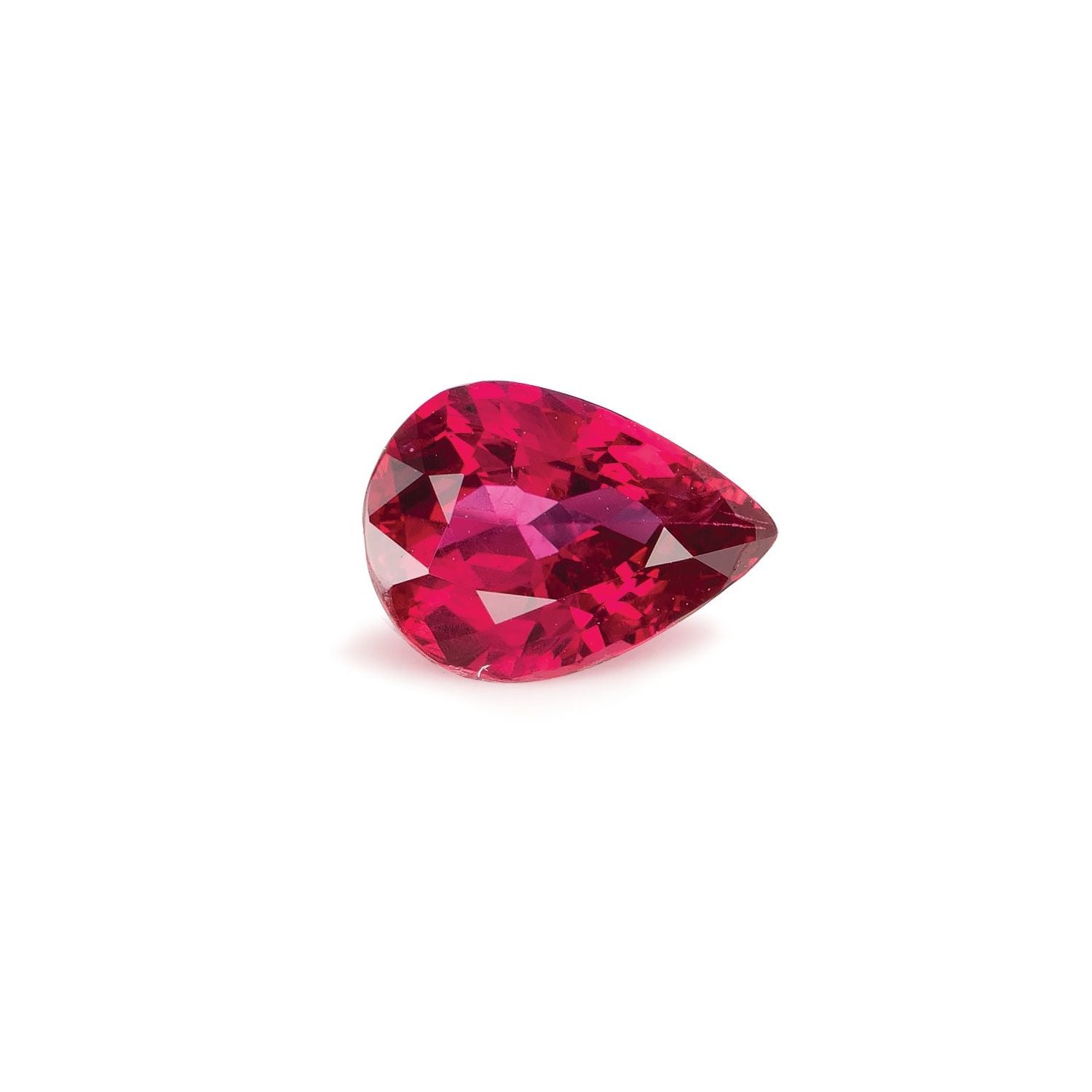 1.00 ct Pear Natural Natural Ruby Ruby – Faceted Cut – N/A Certified — Sapphire Row