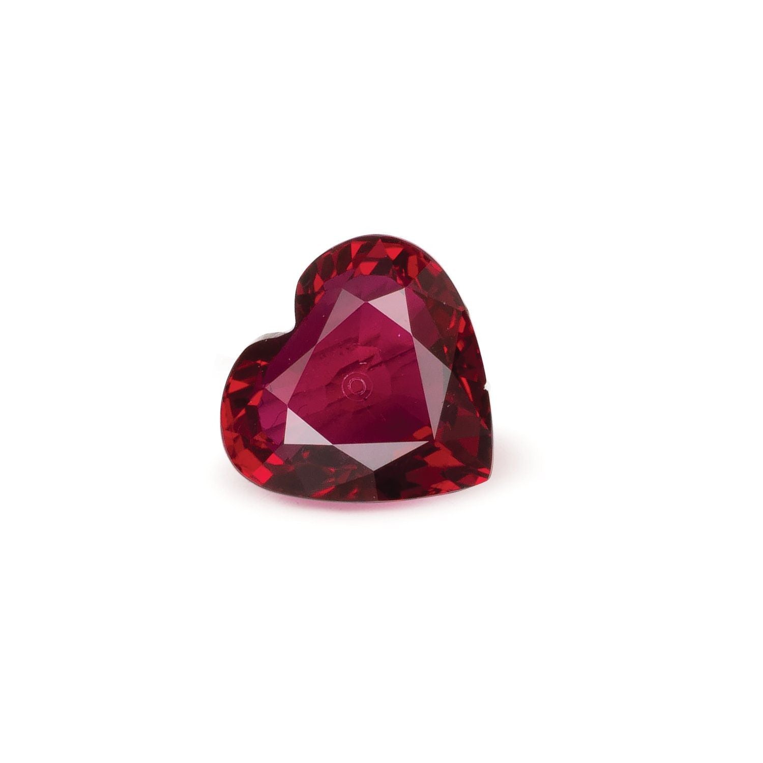 1.31 ct Heart Natural Natural Ruby Ruby – Faceted Cut – N/A Certified — Sapphire Row