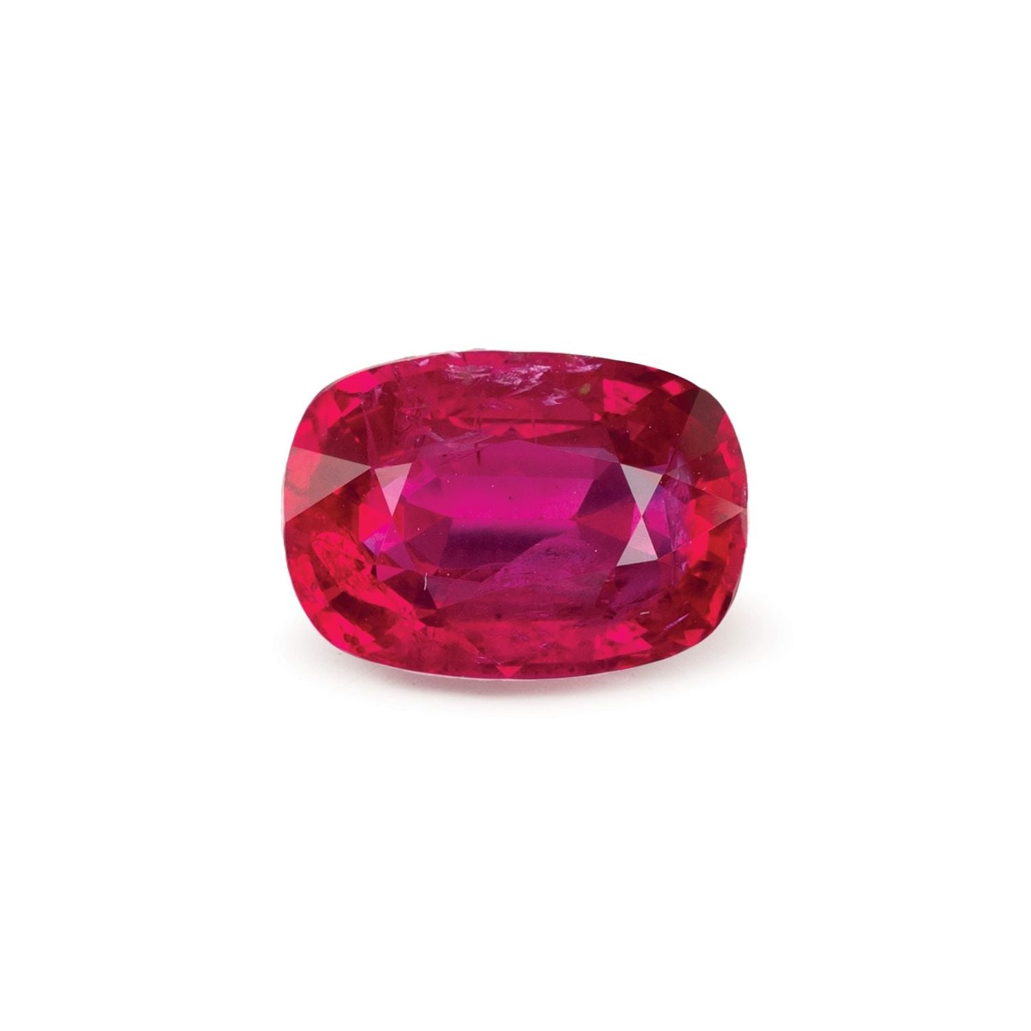 2.02 ct Antique Cushion Natural Natural Ruby Ruby – Faceted Cut – N/A Certified — Sapphire Row