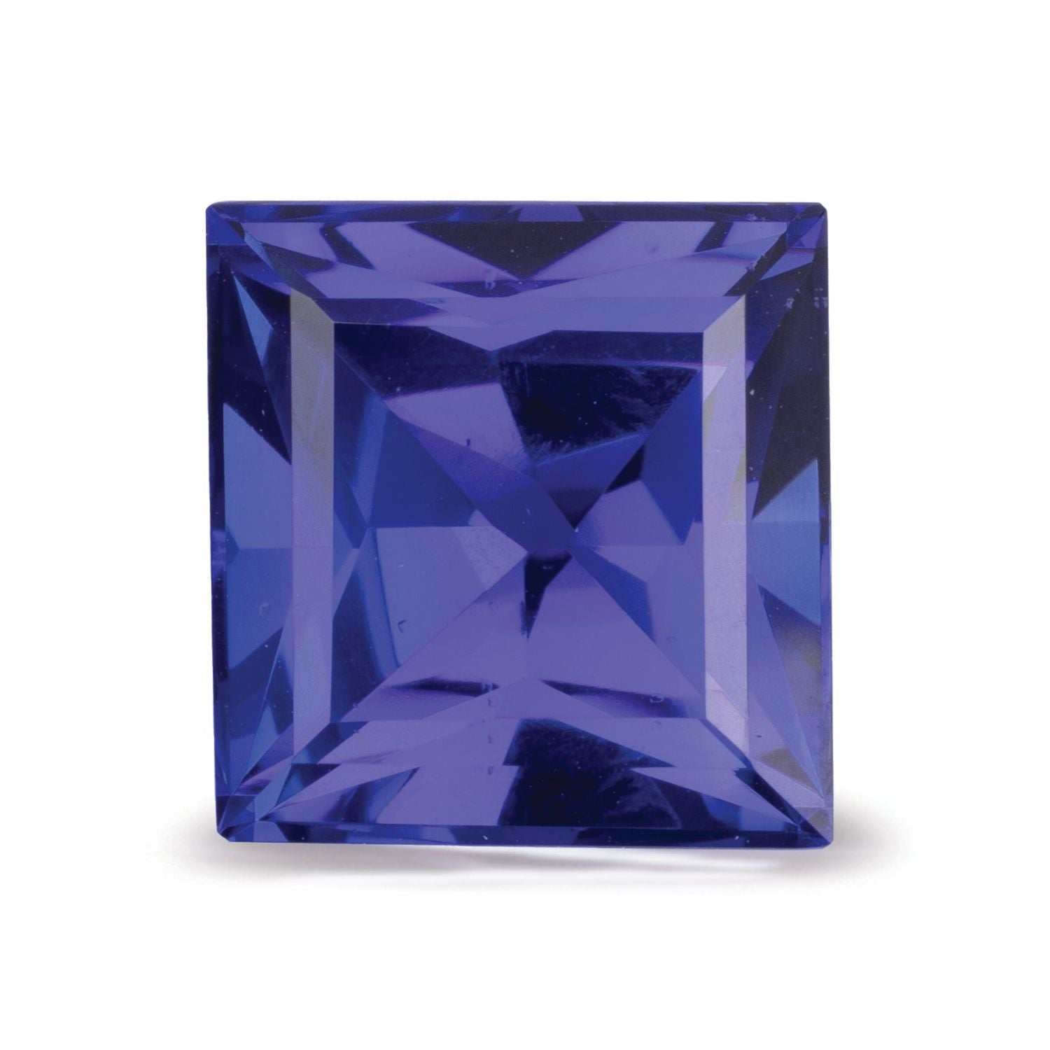6.95 ct Square Natural Natural Tanzanite Tanzanite – Step-cut – N/A Certified — Sapphire Row