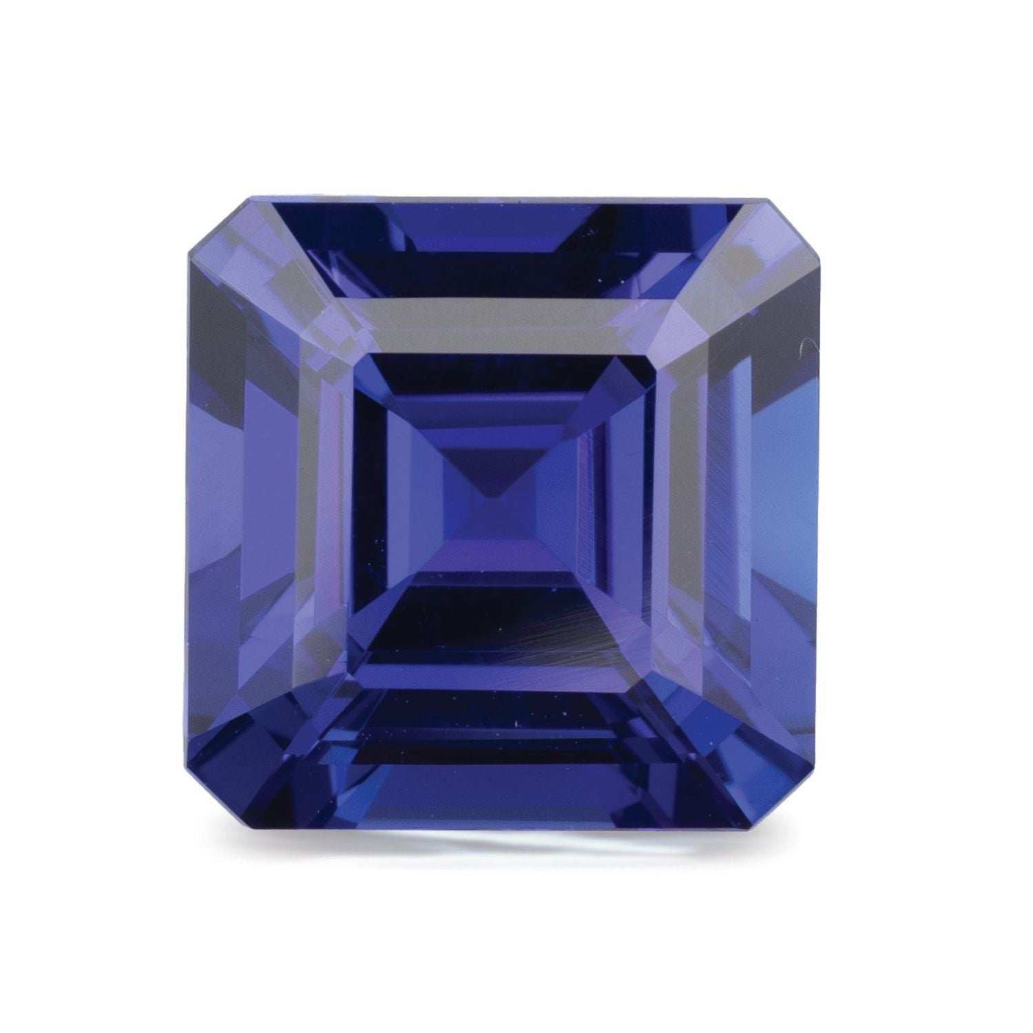 6.43 ct Asscher Natural Natural Tanzanite Tanzanite – Step-cut – N/A Certified — Sapphire Row