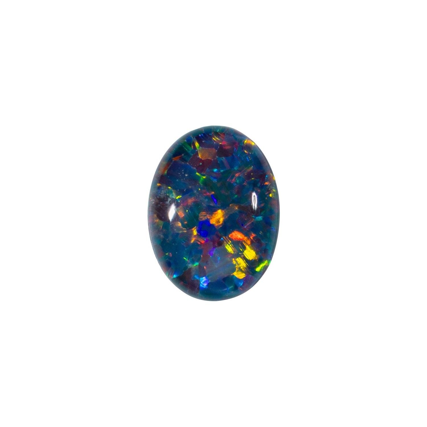 7x5 mm Oval Natural Black Opal – Cabochon Cut – Standard Quality — Sapphire Row