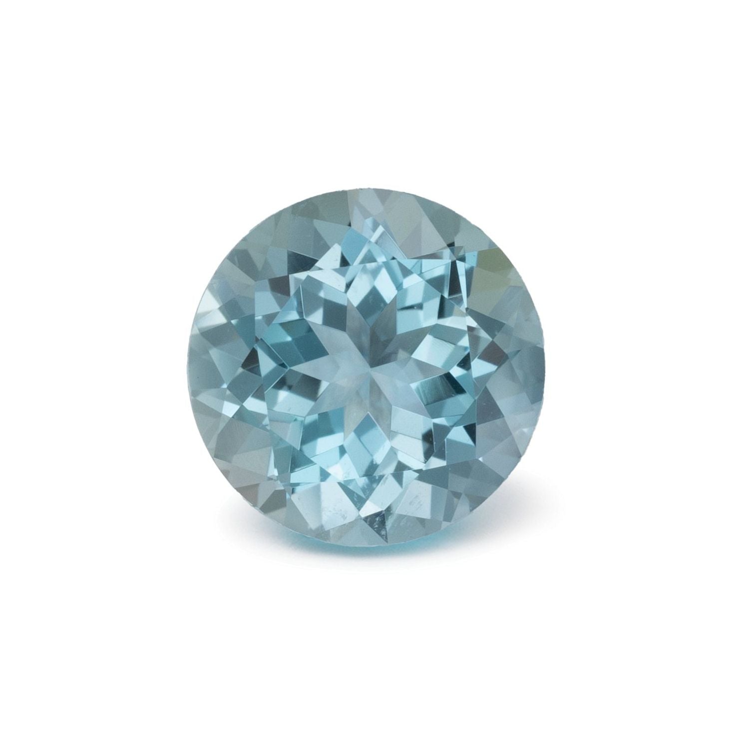 2.40 ct Round Natural Natural Aquamarine Aquamarine – Faceted Cut – N/A Certified — Sapphire Row
