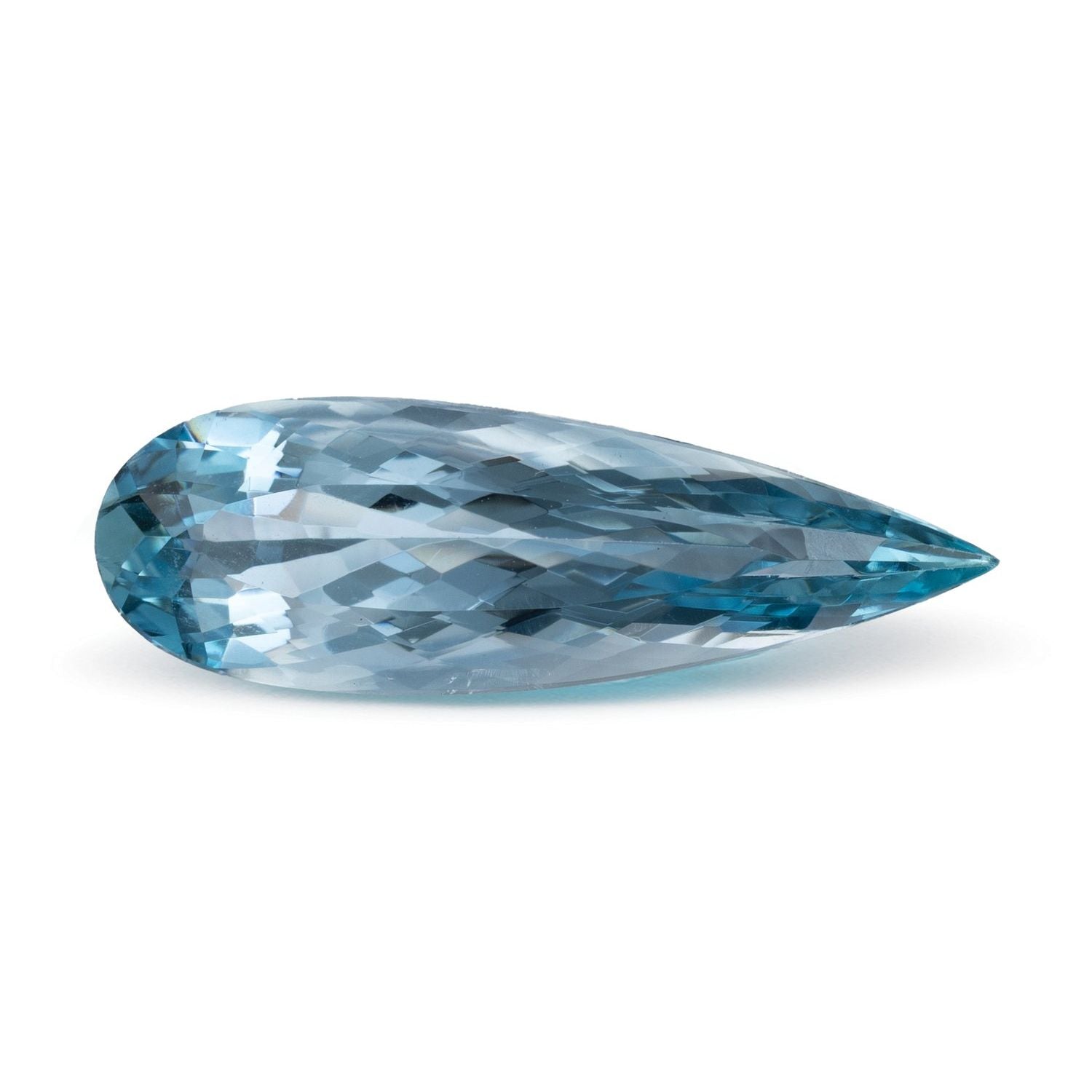 4.80 ct Pear Natural Natural Aquamarine Aquamarine – Faceted Cut – N/A Certified — Sapphire Row