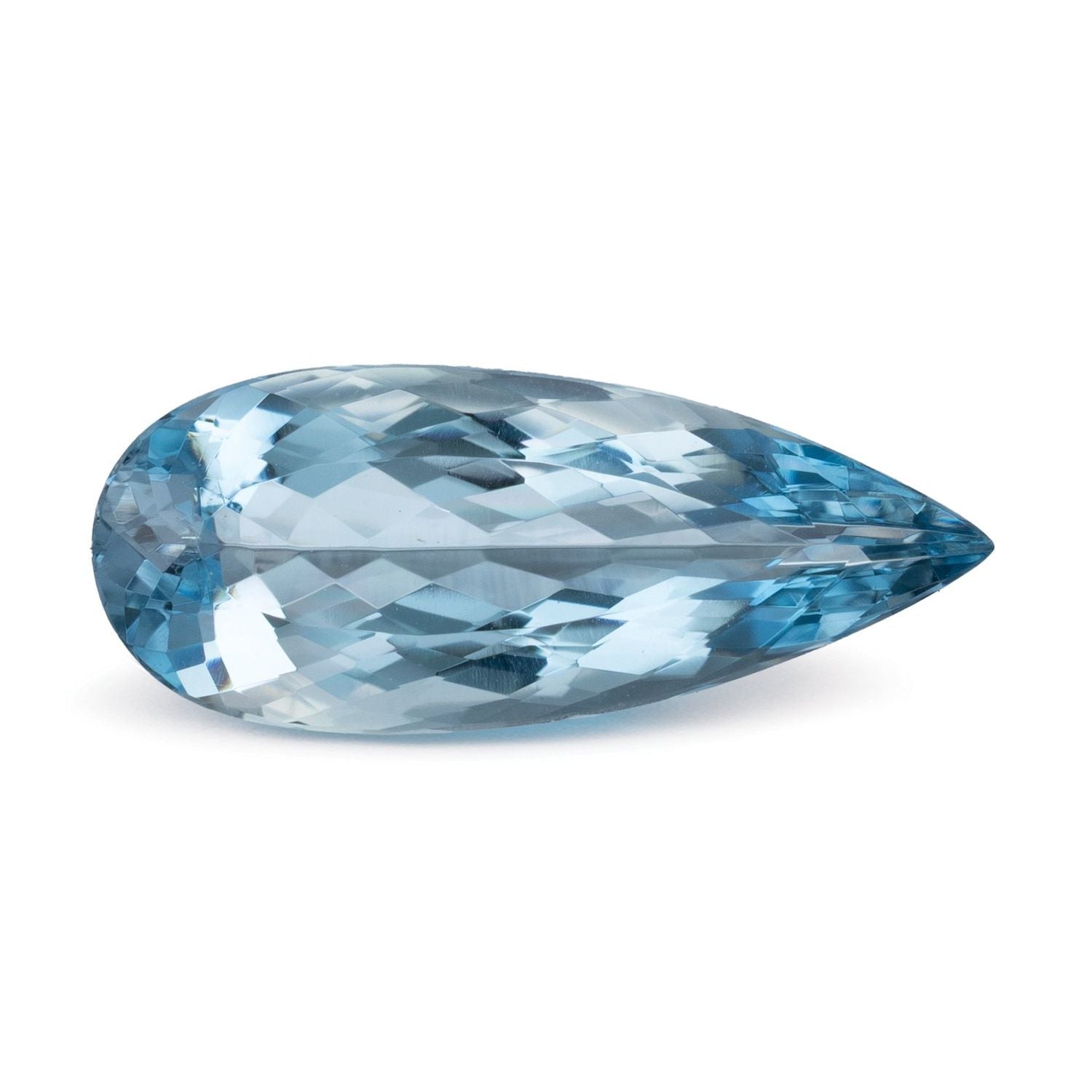4.35 ct Pear Natural Natural Aquamarine Aquamarine – Faceted Cut – N/A Certified — Sapphire Row