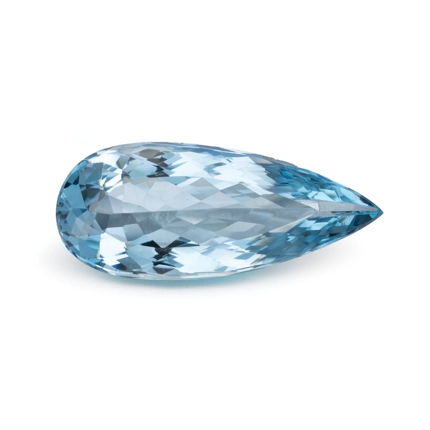 4.15 ct Pear Natural Natural Aquamarine Aquamarine – Faceted Cut – N/A Certified — Sapphire Row