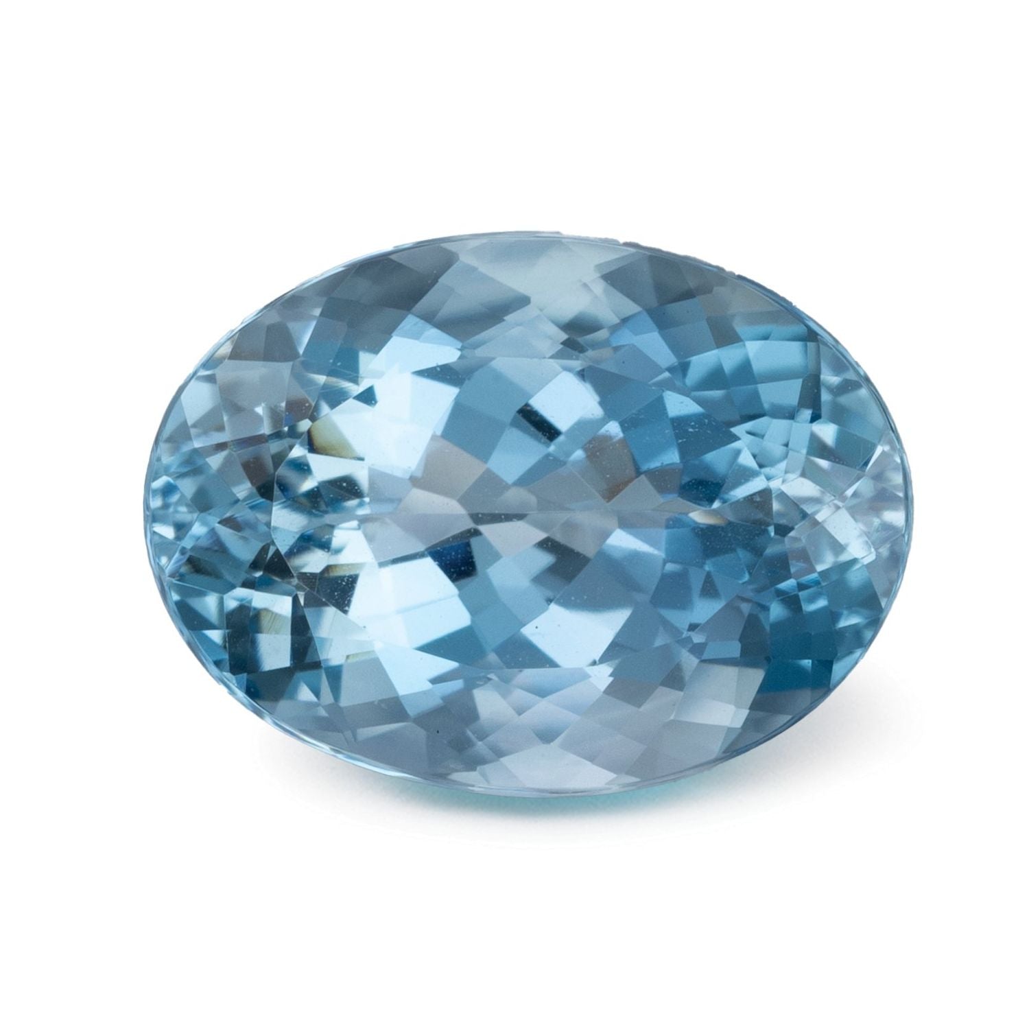 5.56 ct Oval Natural Natural Aquamarine Aquamarine – Faceted Cut – N/A Certified — Sapphire Row