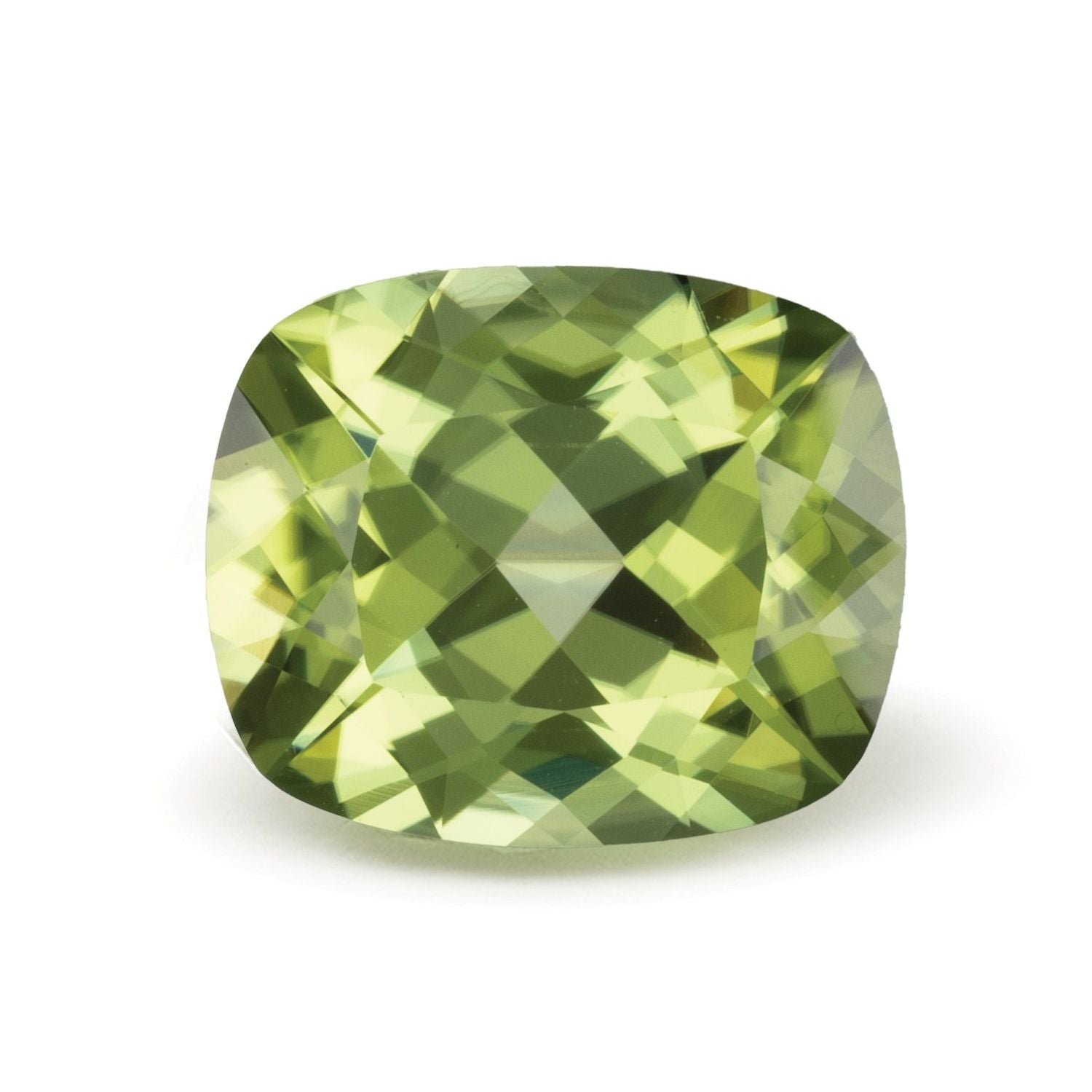 5.14 ct Antique Cushion Natural Natural Peridot Peridot – Faceted Cut – N/A Certified — Sapphire Row